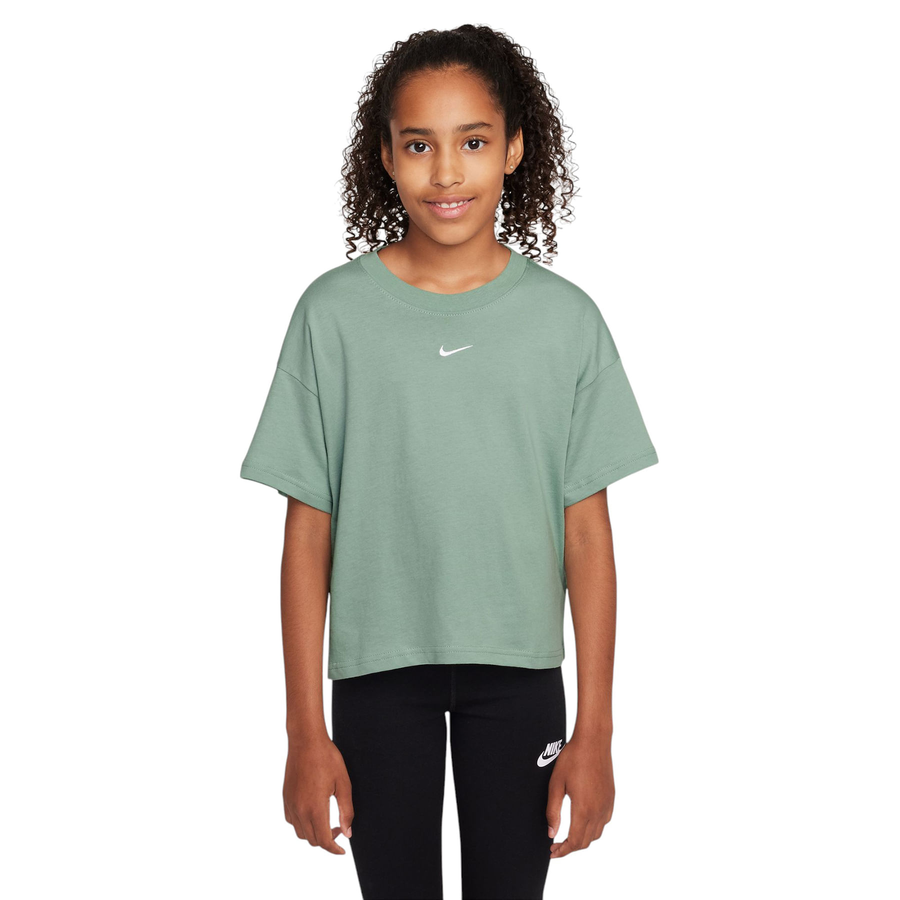 Nike Club Printed Boxy Short Sleeve T-Shirt - Girls' - Als.com