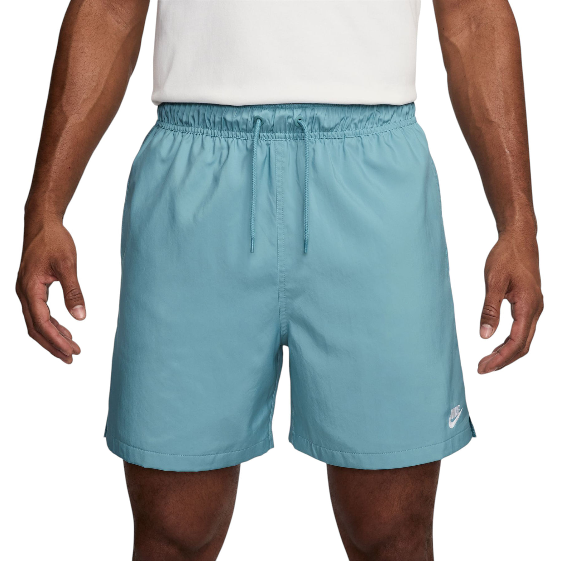 Nike-Club-Woven-Flow-Short---Men-s-Denim-Turquoise---White