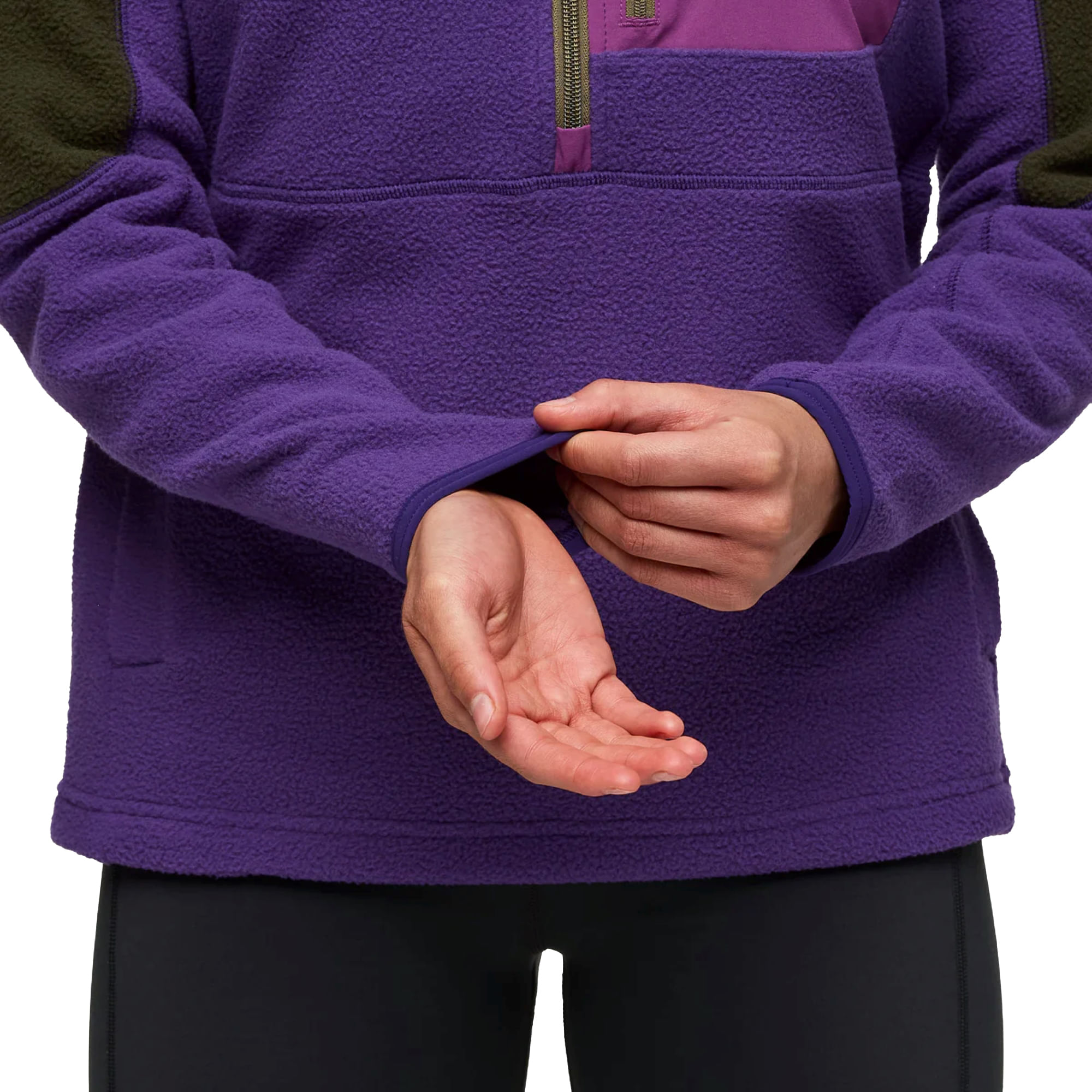 Cotopaxi-Abrazo-Half-Zip-Fleece-Pullover---Women-s-Woods-and-Black-Violet