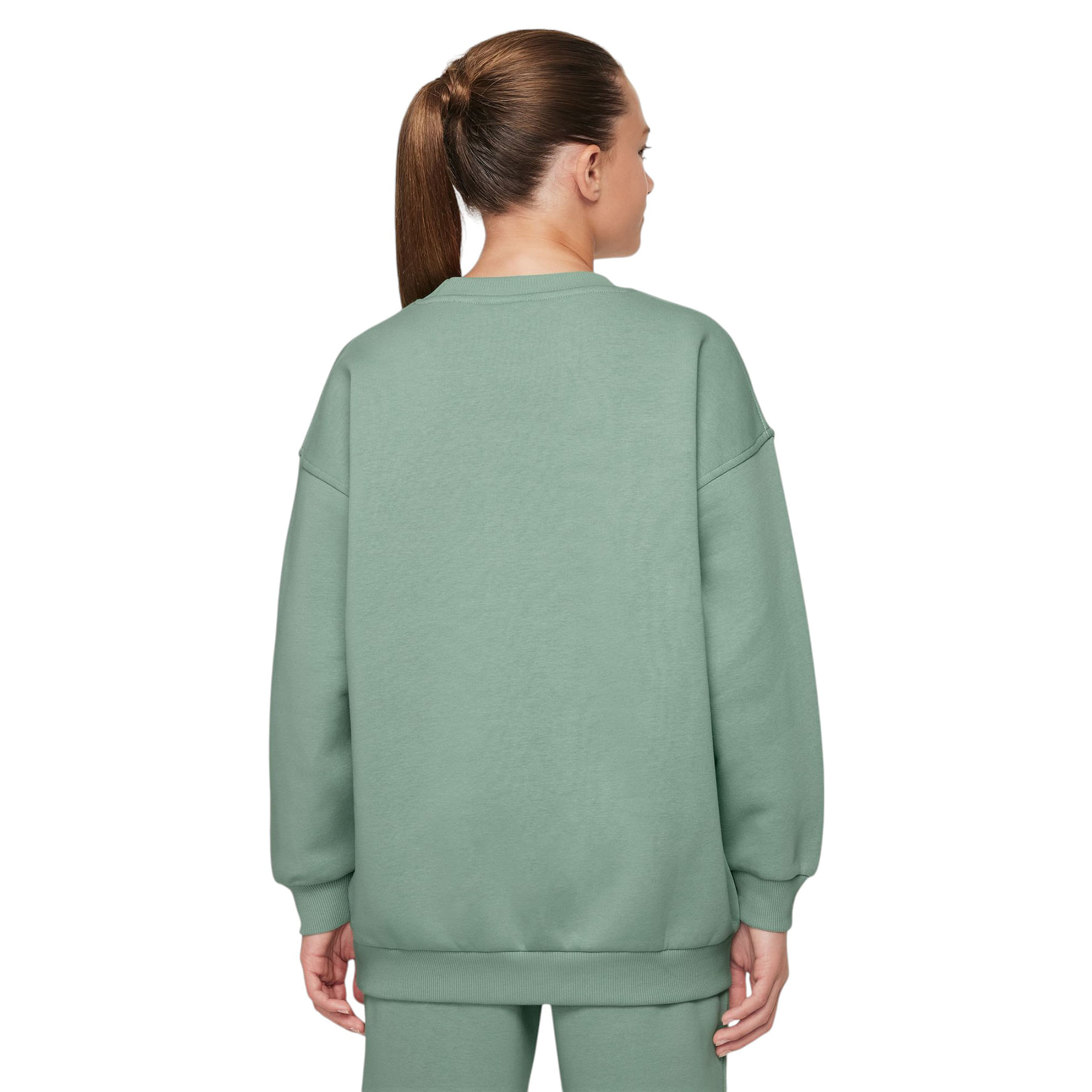 Nike-Sportswear-Club-Fleece-Oversized-Sweatshirt---Youth-Steam---White