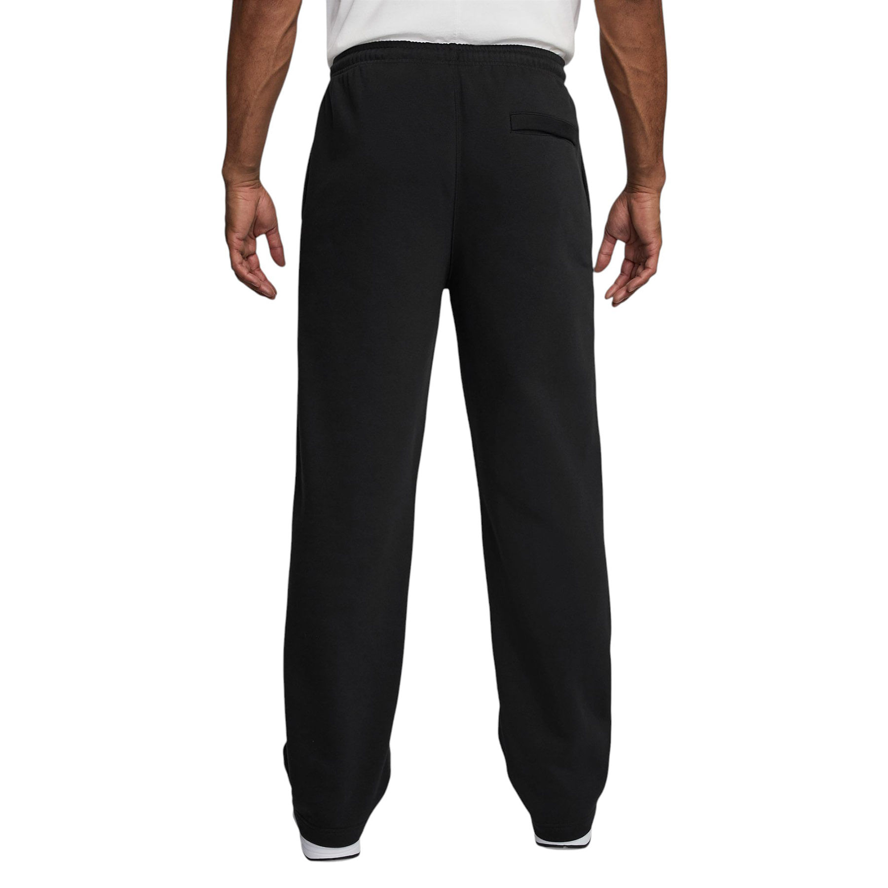 Nike-Open-Hem-Brushed-Fleece-Pants---Men-s-Black---Black---White
