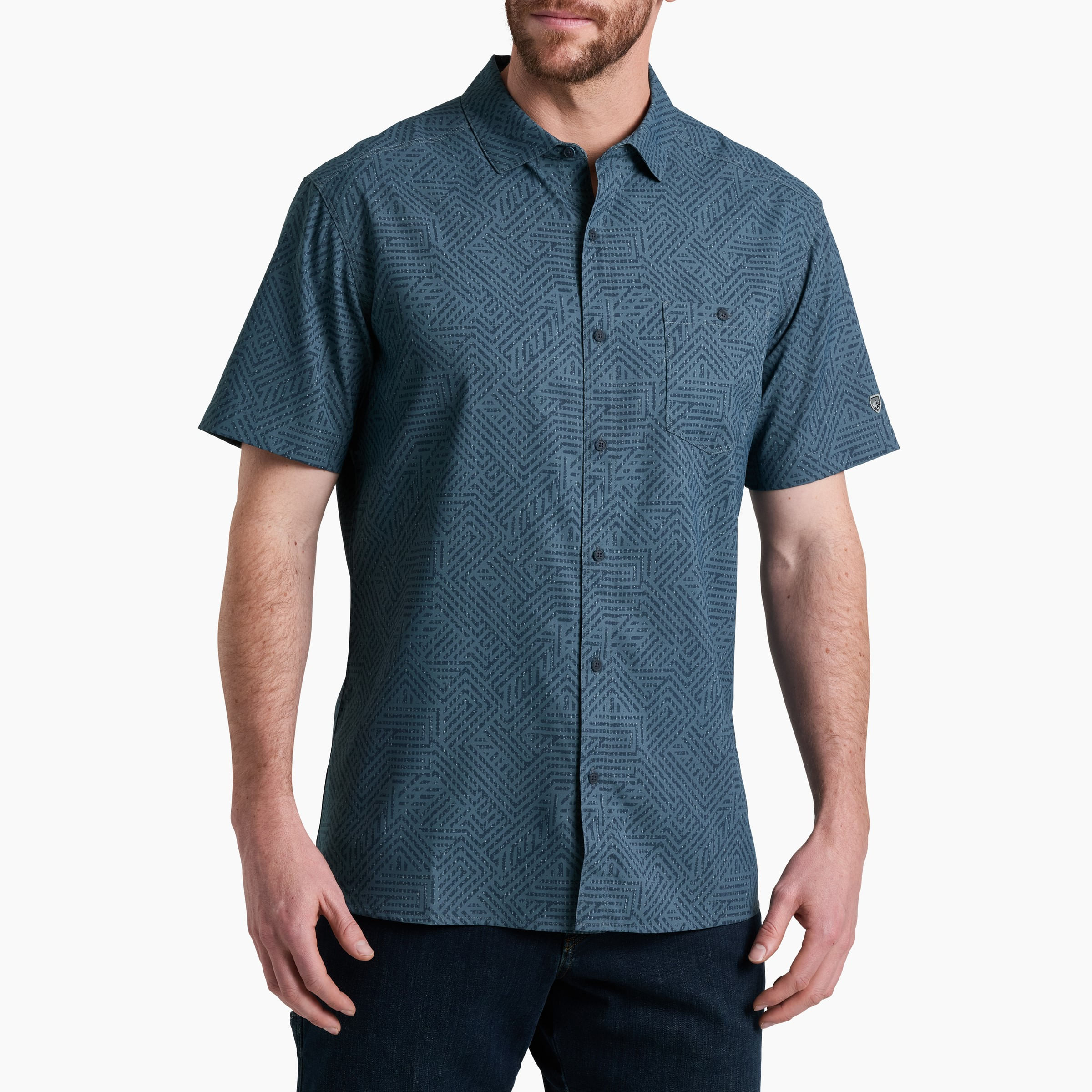 KUHL-Persuadr-Short-Sleeve-Shirt---Men-s-Charcoal-Blue