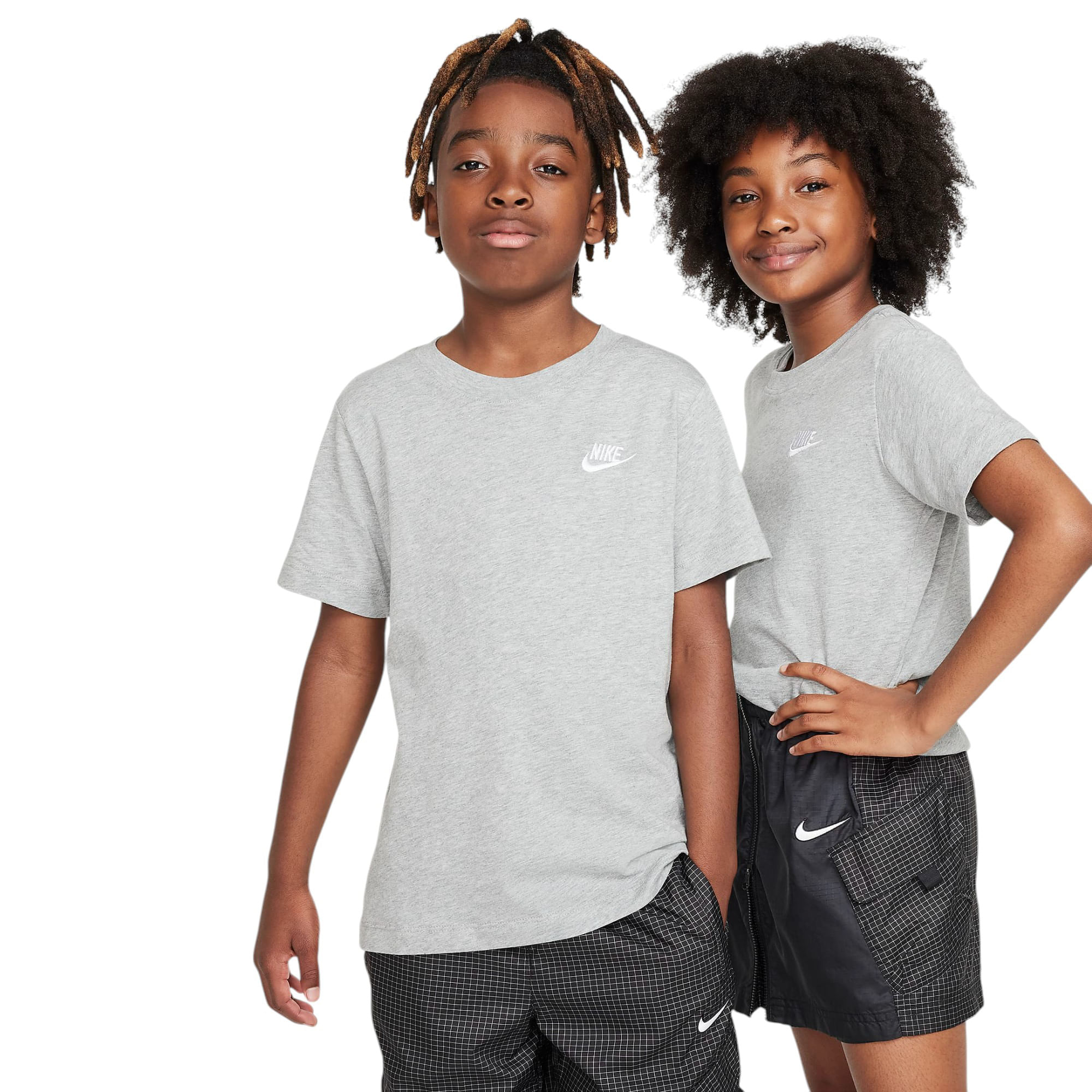Nike-Sportswear-T-Shirt---Youth-Dark-Grey-Heather