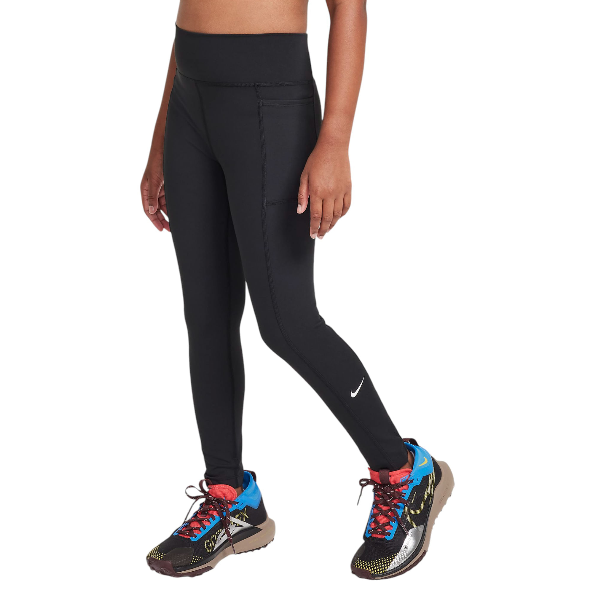 Nike-One-Dri-FIT-High-Waisted-Leggings-with-Pockets---Girls--Black---White