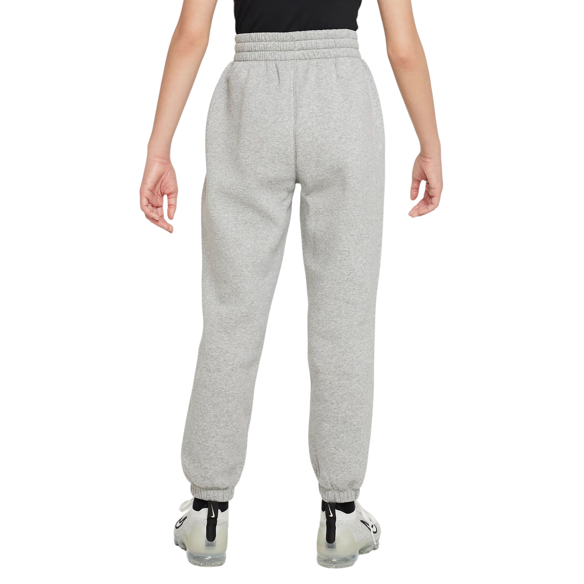 Nike-Sportswear-Club-Fleece-Loose-Pant---Youth-Dark-Grey-Heather---Base-Grey---White