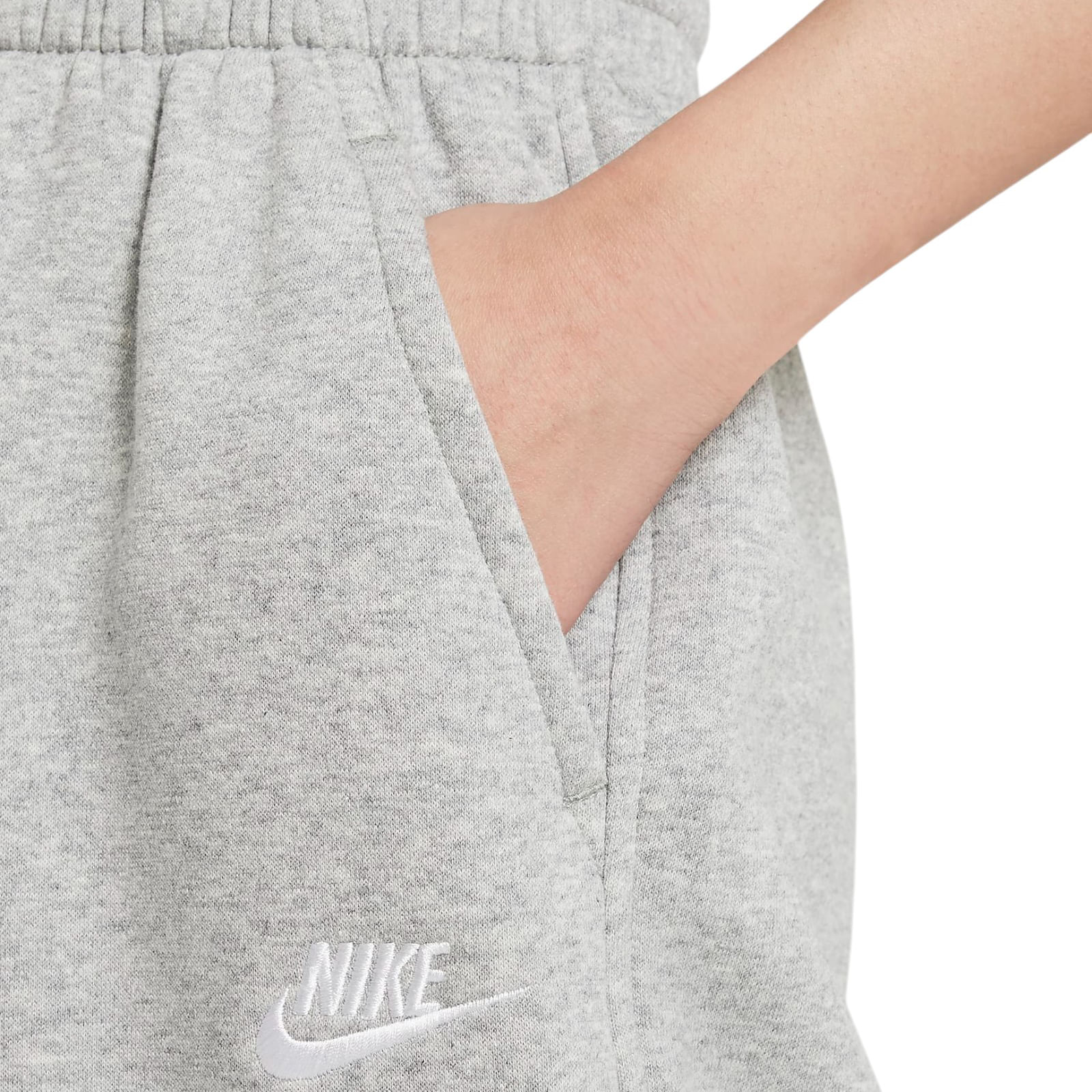 Nike-Sportswear-Club-Fleece-Loose-Pant---Youth-Dark-Grey-Heather---Base-Grey---White