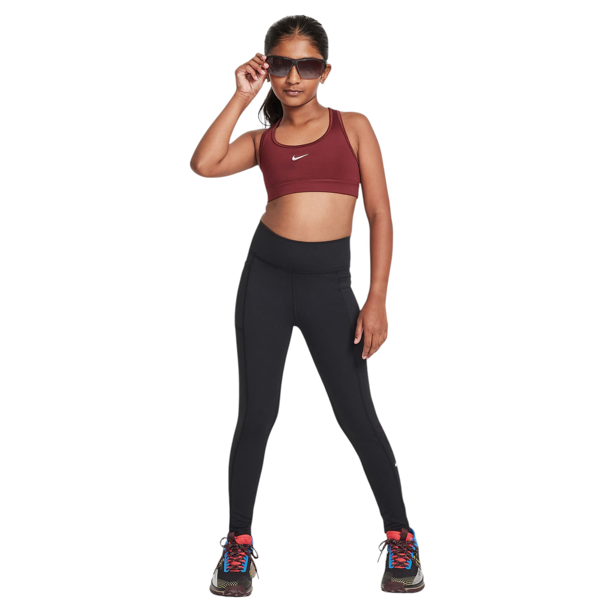 Nike-One-Dri-FIT-High-Waisted-Leggings-with-Pockets---Girls--Black---White