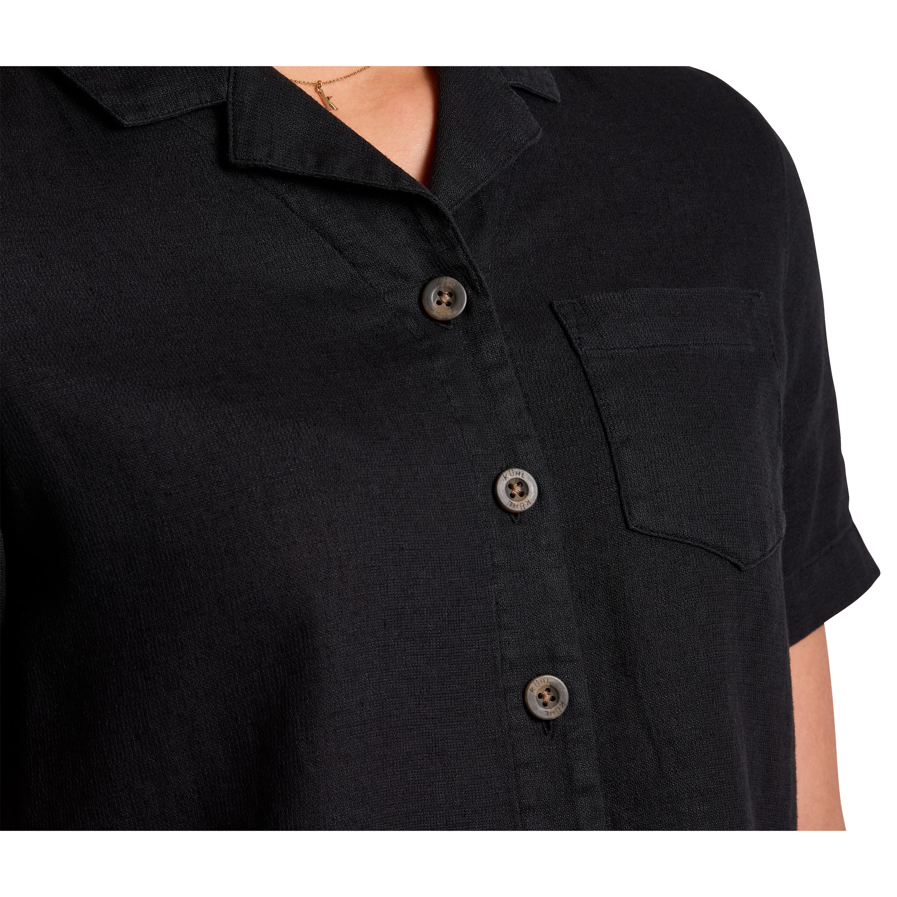 KUHL-Luisa-Short-Sleeve-Shirt-Black