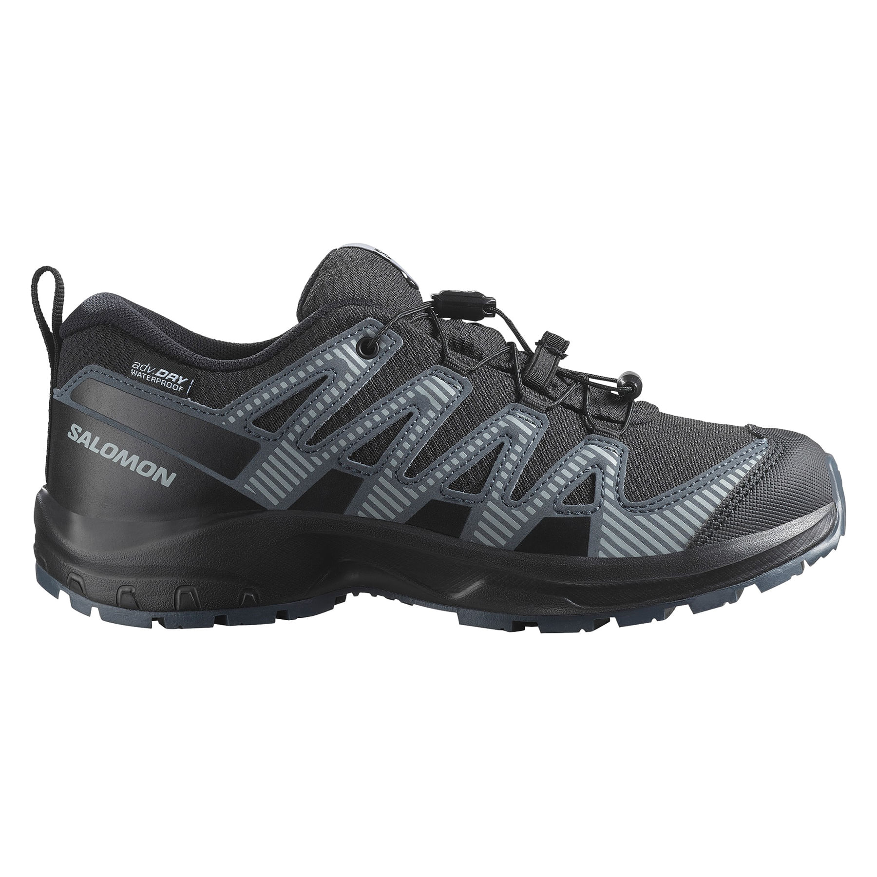 Salomon-Xa-Pro-V8-Waterproof-Shoe---Kids--Black-------Turbulence-------Quarry