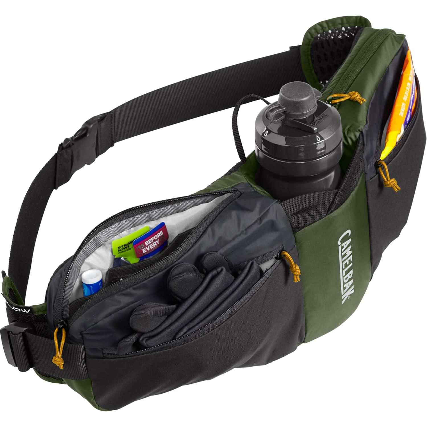 CamelBak-Podium-Flow-4-Hydration-Belt-Army-Green---Black
