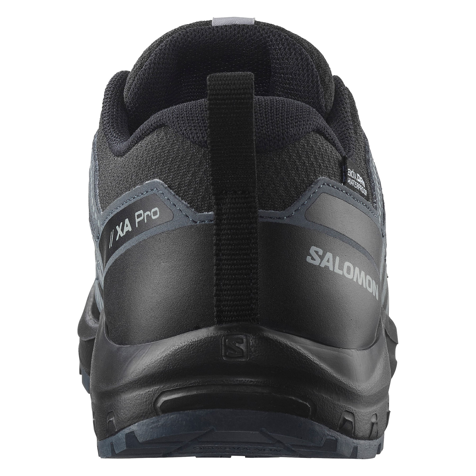 Salomon-Xa-Pro-V8-Waterproof-Shoe---Kids--Black-------Turbulence-------Quarry