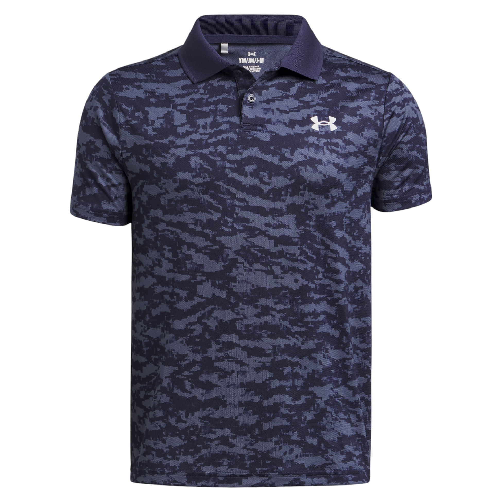 Under-Armour-UA-Matchplay-Printed-Polo---Boys--Midnight-Navy-Halo-Gray