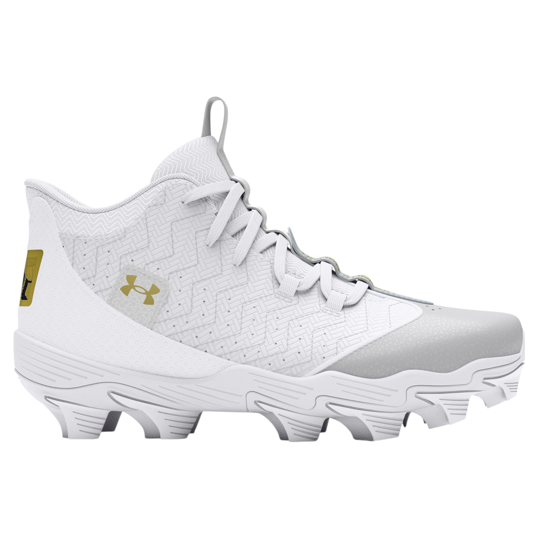 Under-Armour-Harper-9-RM-Jr-Baseball-Cleat---Boys--White---White---Metallic-Gold