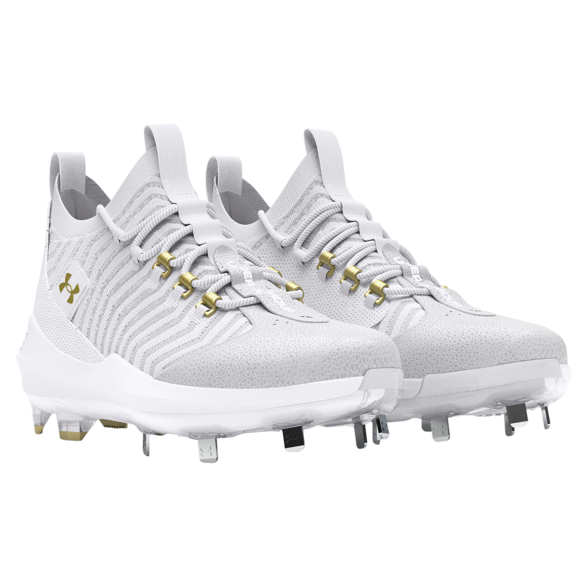 Under-Armour-UA-Harper-9-Pro-ST-Baseball-Cleats---Men-s-White---White---Metallic-Gold