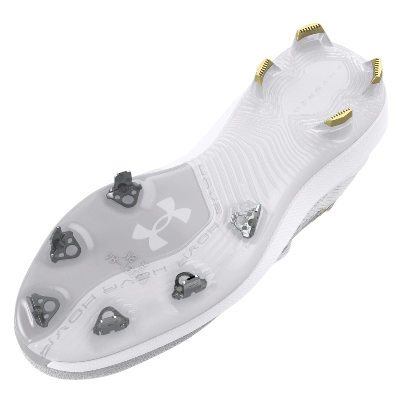 Under-Armour-UA-Harper-9-Pro-ST-Baseball-Cleats---Men-s-White---White---Metallic-Gold