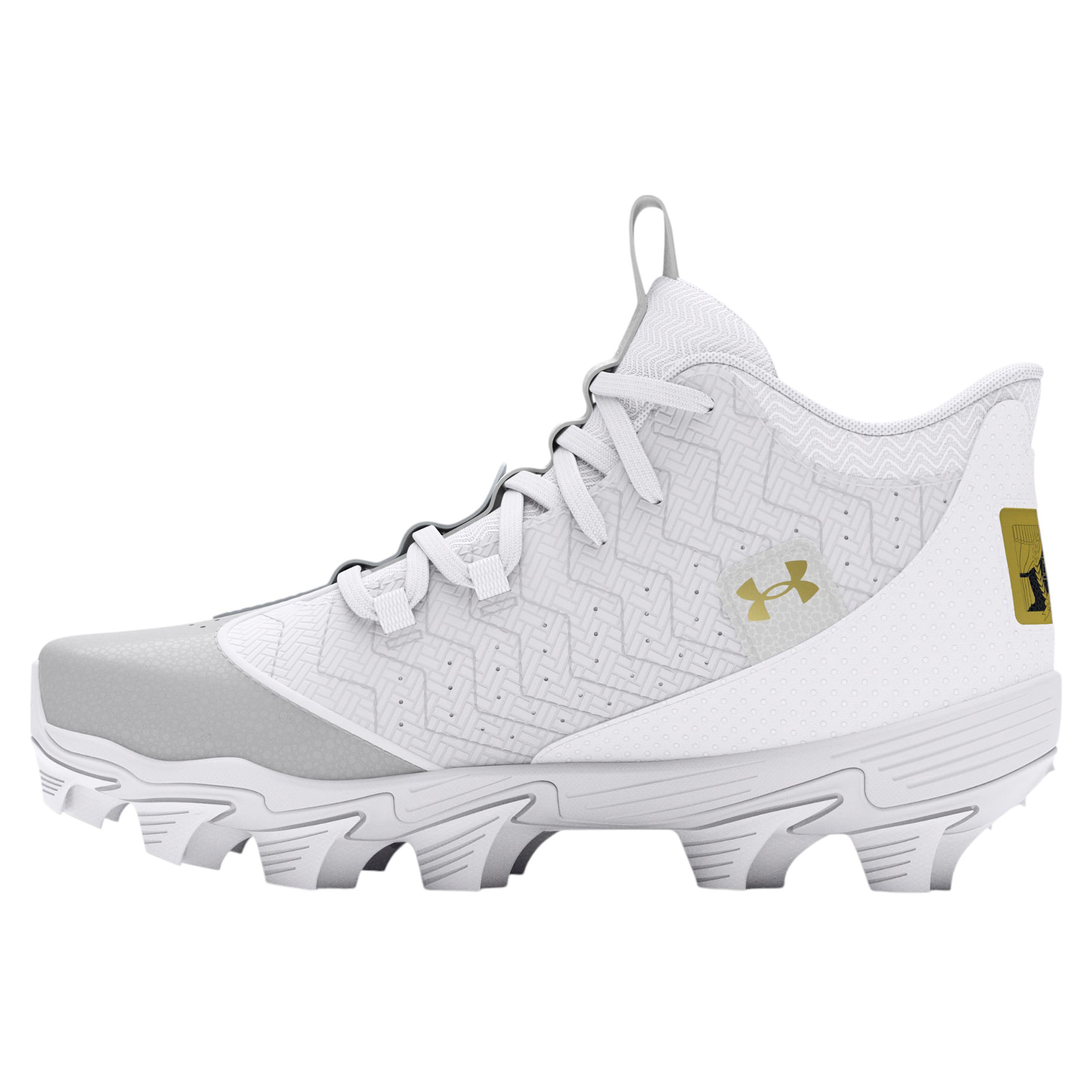 Under-Armour-Harper-9-RM-Jr-Baseball-Cleat---Boys--White---White---Metallic-Gold
