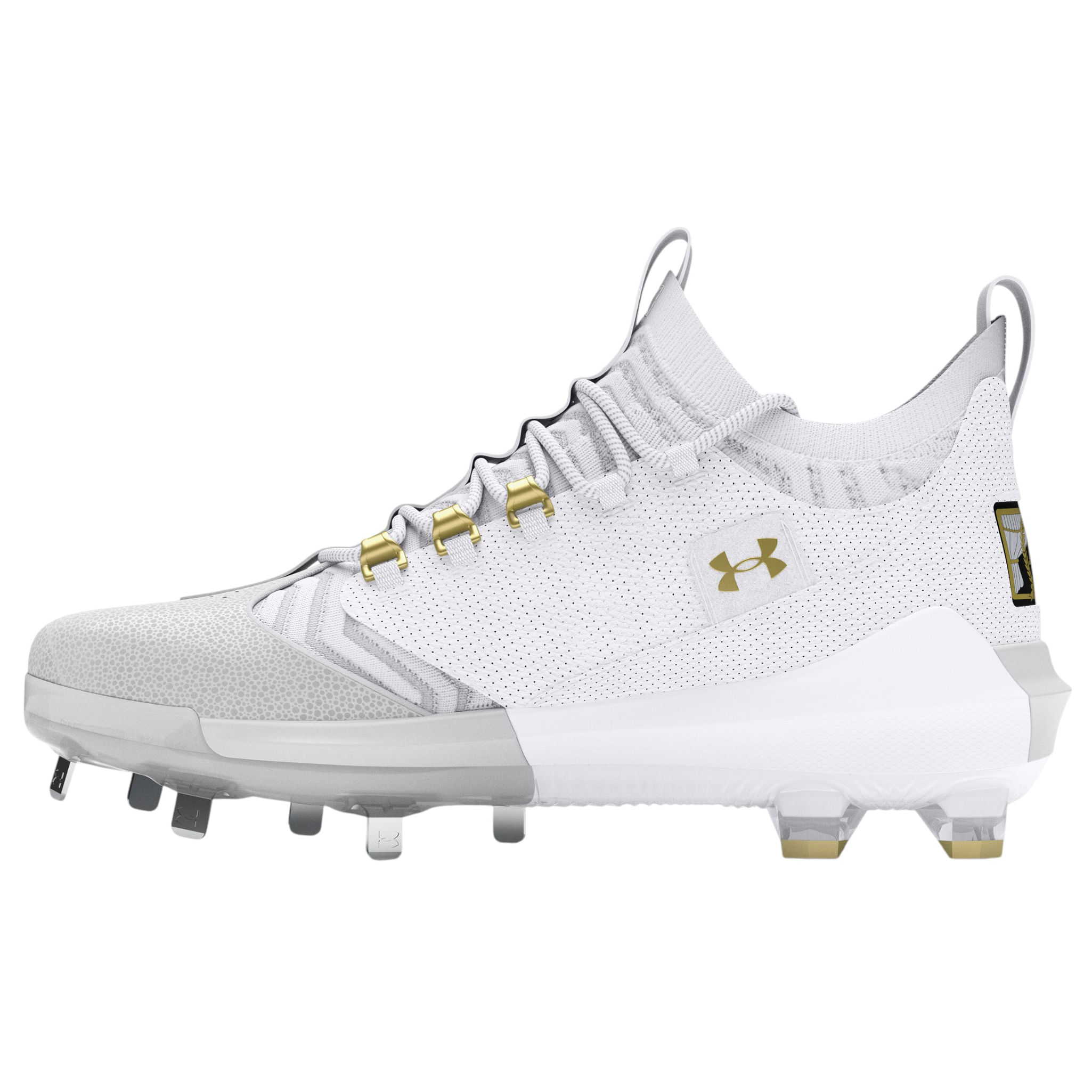 Under-Armour-UA-Harper-9-Pro-ST-Baseball-Cleats---Men-s-White---White---Metallic-Gold