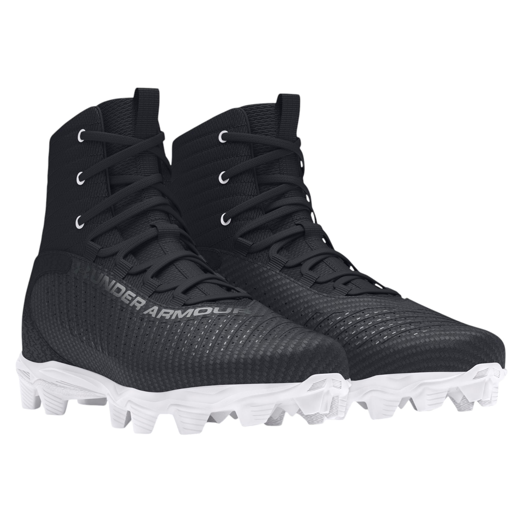 Under-Armour-Highlight-2-RM-Jr-Football-Cleat---Boys--Black---White---Metallic-Gun-Metal