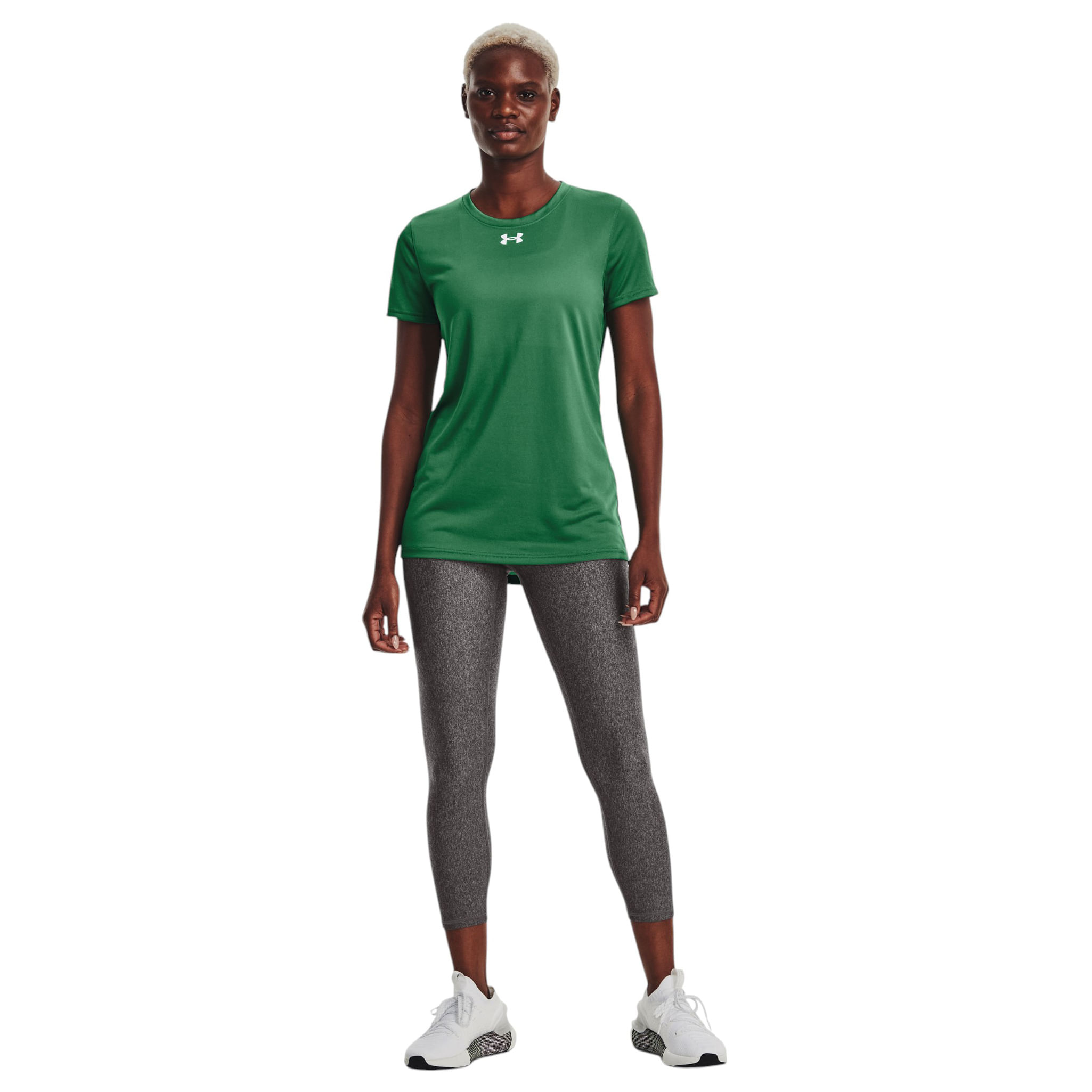 Under-Armour-Tech-Twist-Short-Sleeve-Shirt---Women-s-Green
