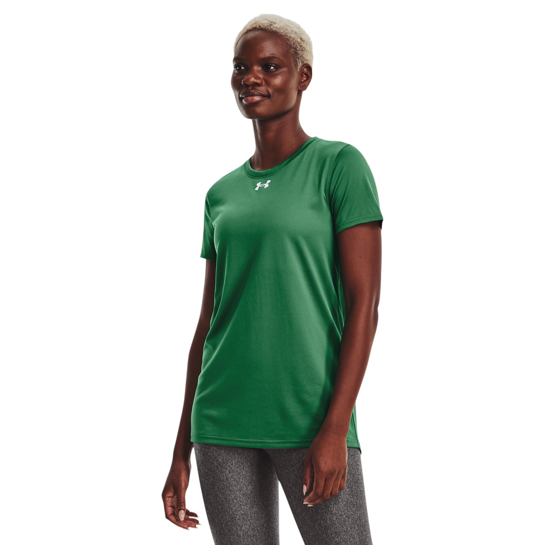 Under-Armour-Tech-Twist-Short-Sleeve-Shirt---Women-s-Green
