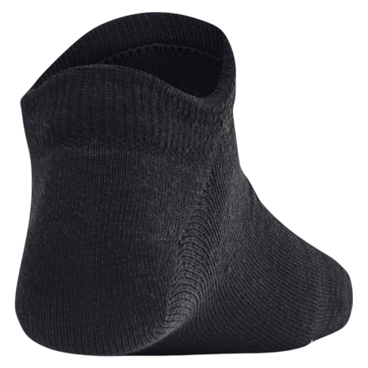 Under-Armour-Ua-Essential-No-Show-Sock---Youth--6-pack--Black---Black---Halo-Gray
