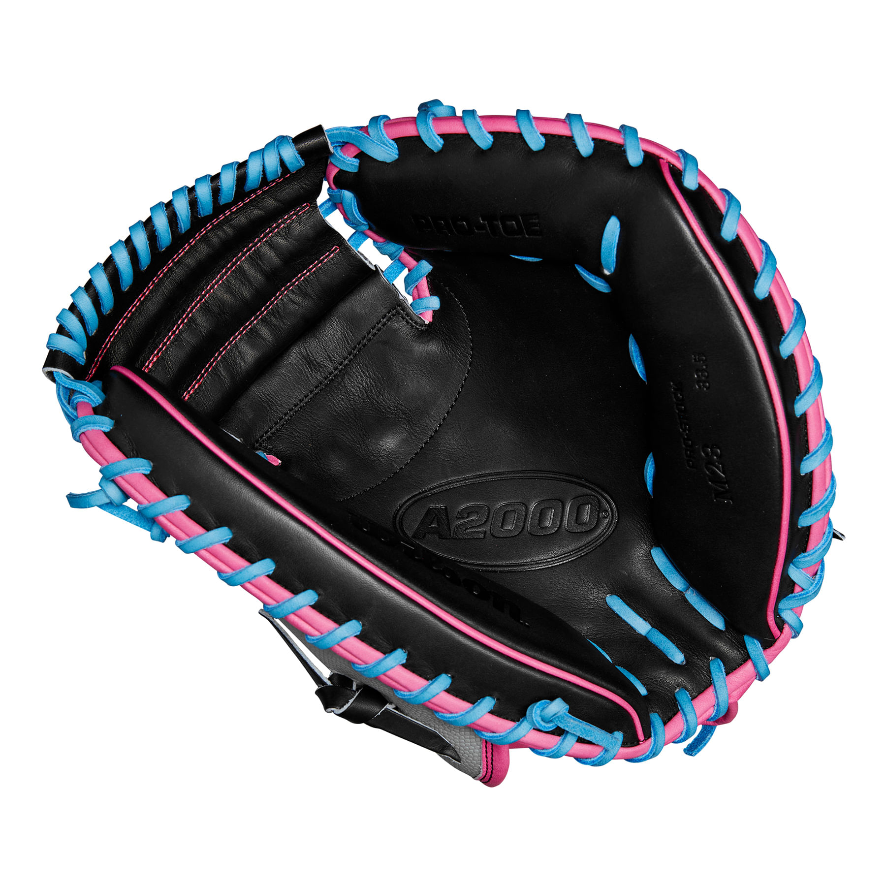 Wilson-A2000-M23-33.5--Baseball-Catcher-s-Mitt---2025-Grey---Pink---Sky-Blue