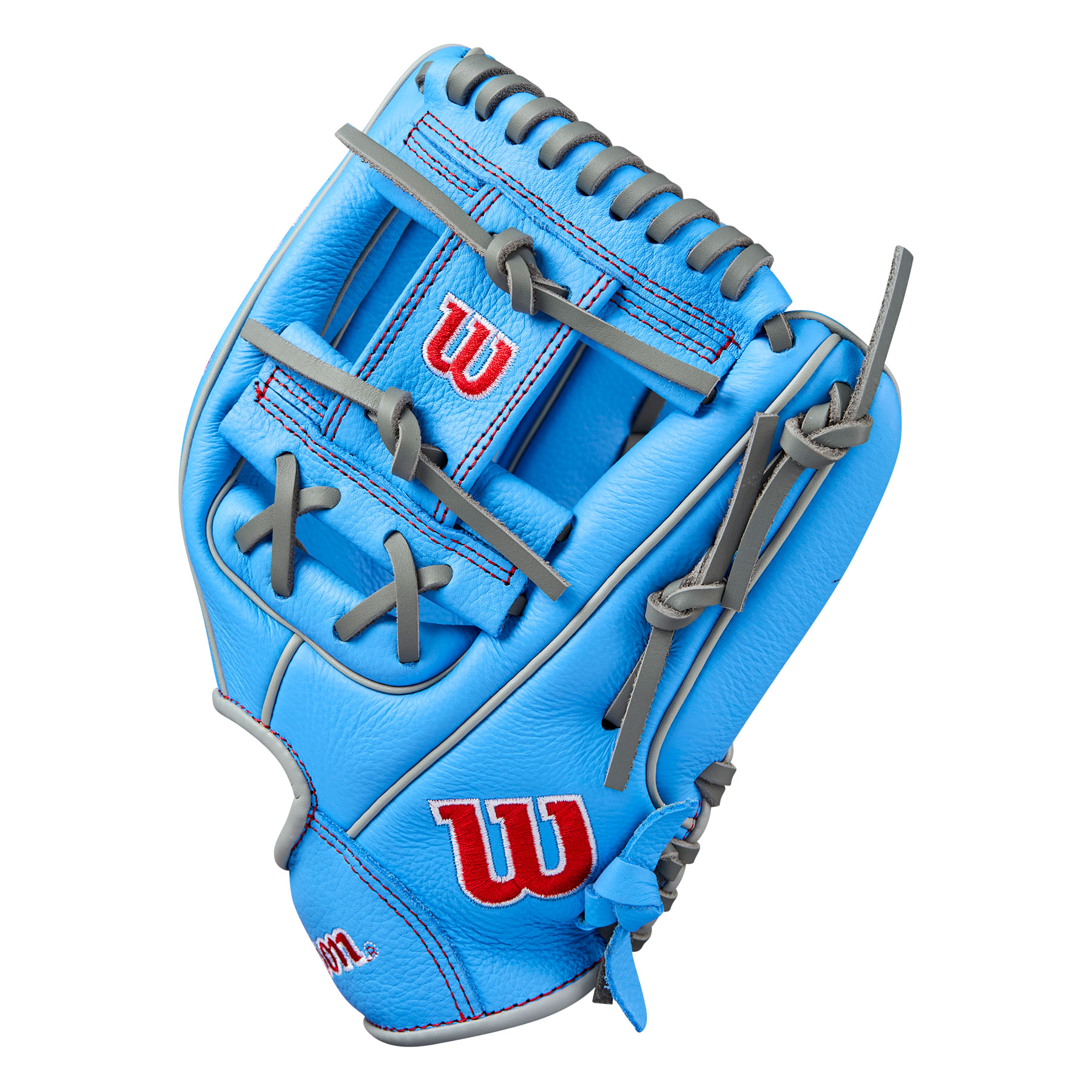 Wilson-A500-11--Utility-Baseball-Glove---Youth-Cool-Blue---Grey---Red