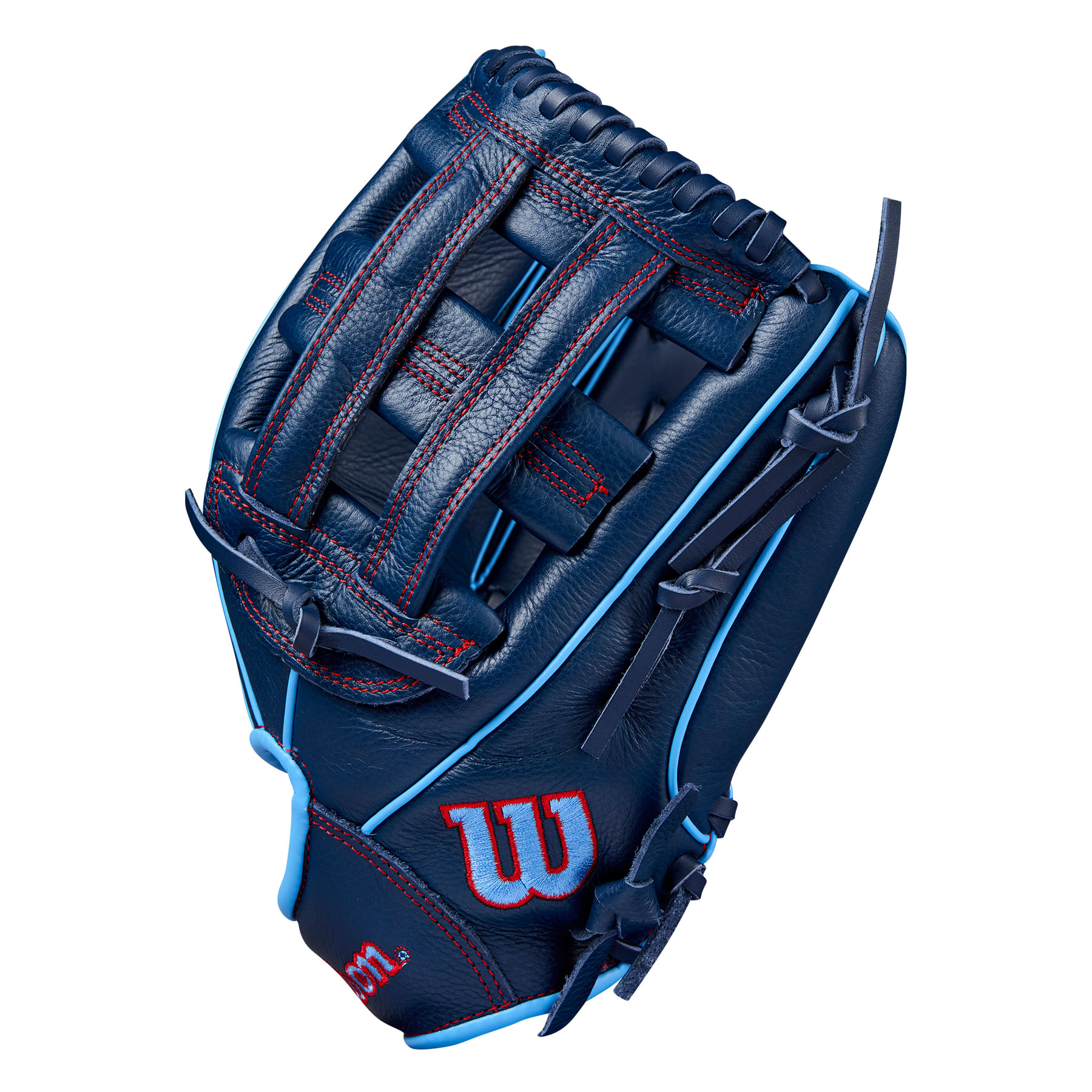 Wilson-A500-12--Utility-Baseball-Glove---Youth-Navy---Cool-Blue---Red