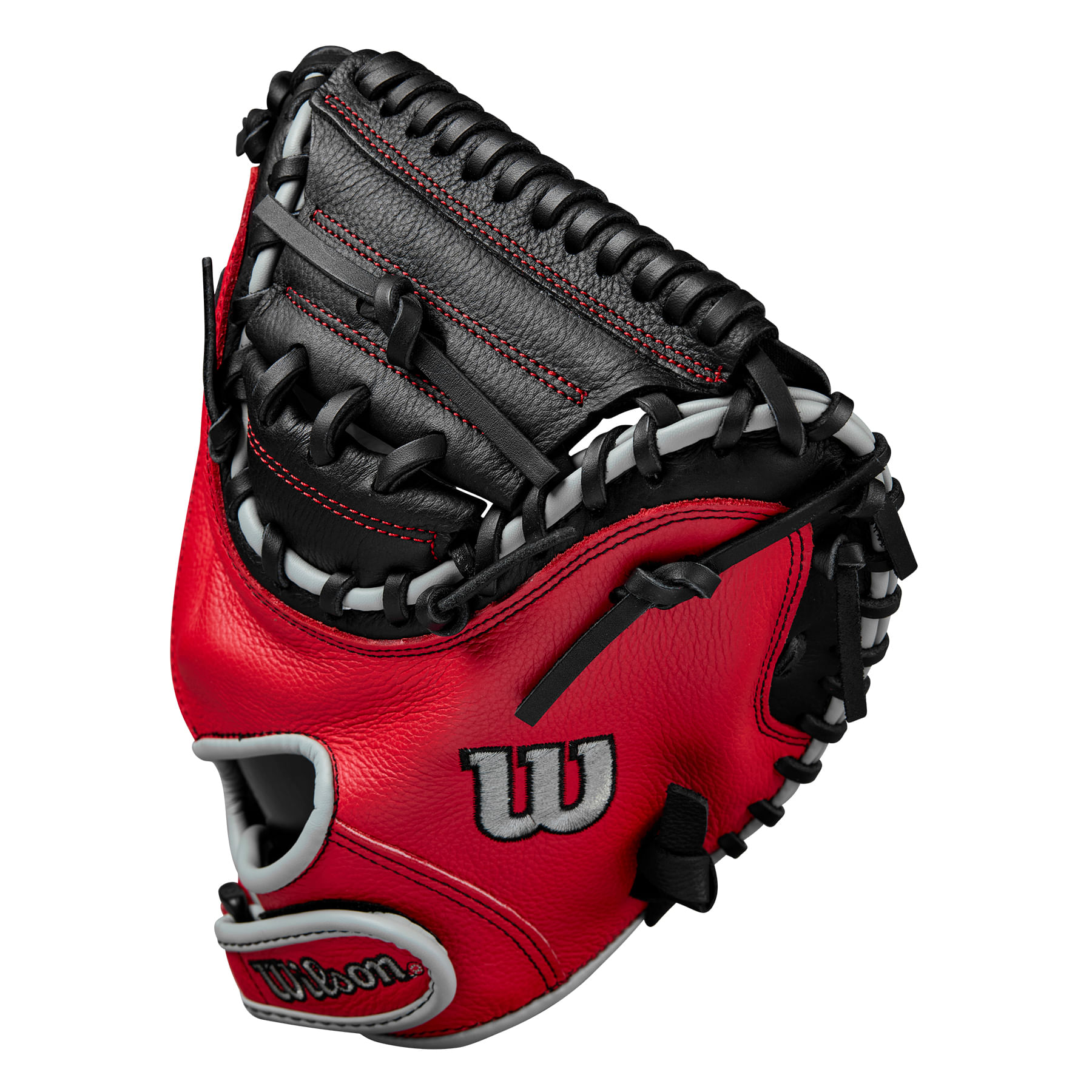 Wilson-A500-32--Catcher-s-Mitt---Youth-Black---Red---Grey
