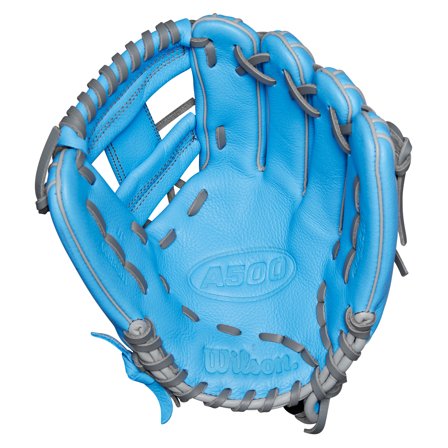 Wilson-A500-11--Utility-Baseball-Glove---Youth-Cool-Blue---Grey---Red