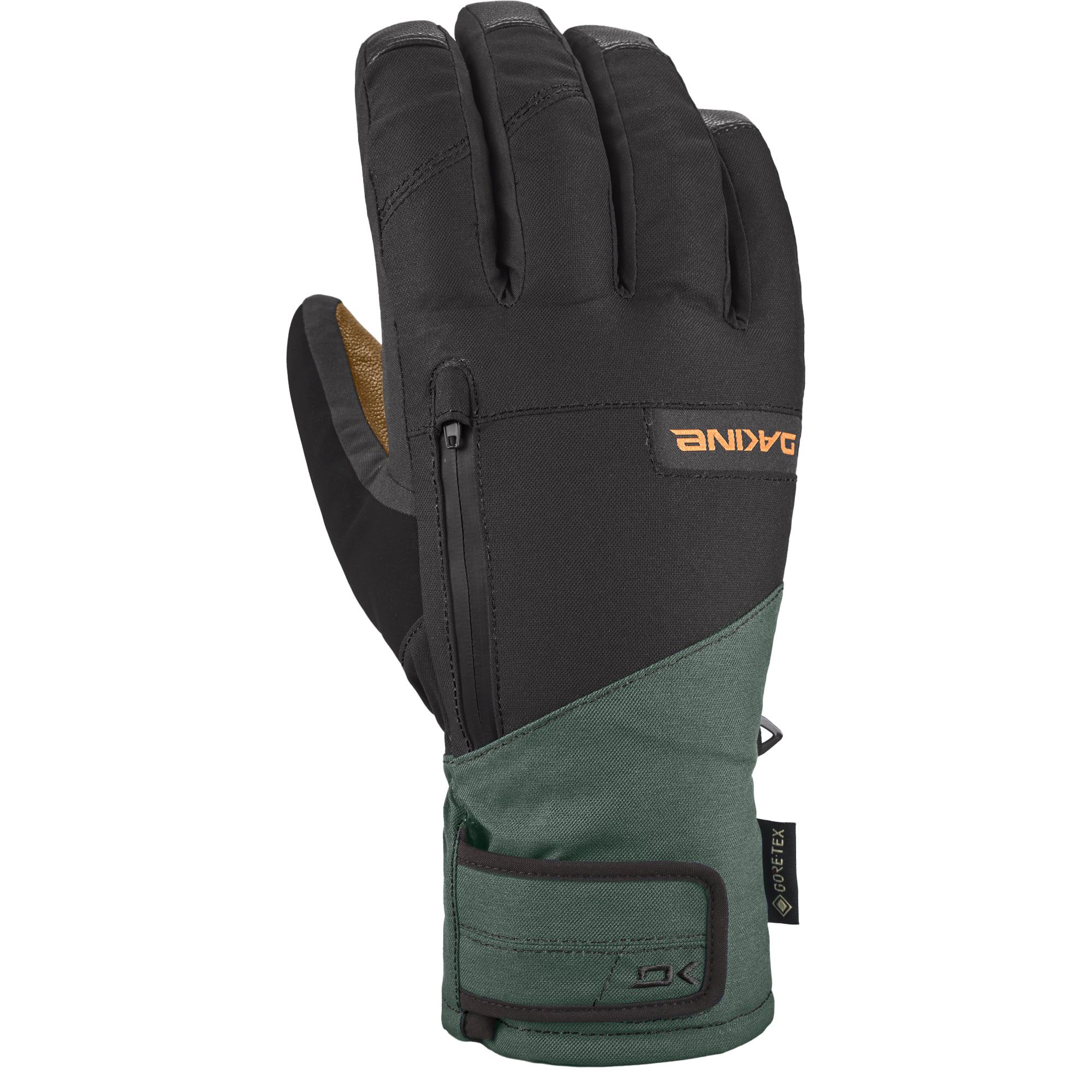 Dakine-Leather-Titan-Gore-Tex-Short-Glove---Men-s-Dark-Forest---Orange