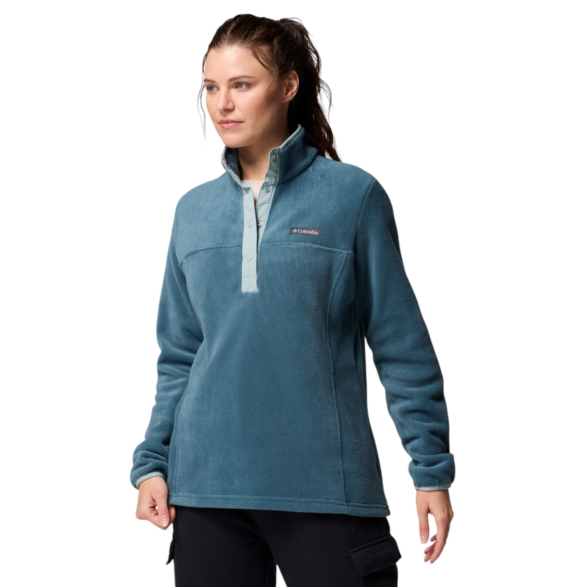 Columbia-Benton-Springs-Half-Snap-Pullover-Fleece-II---Women-s-Everblue---Crushed-Blue