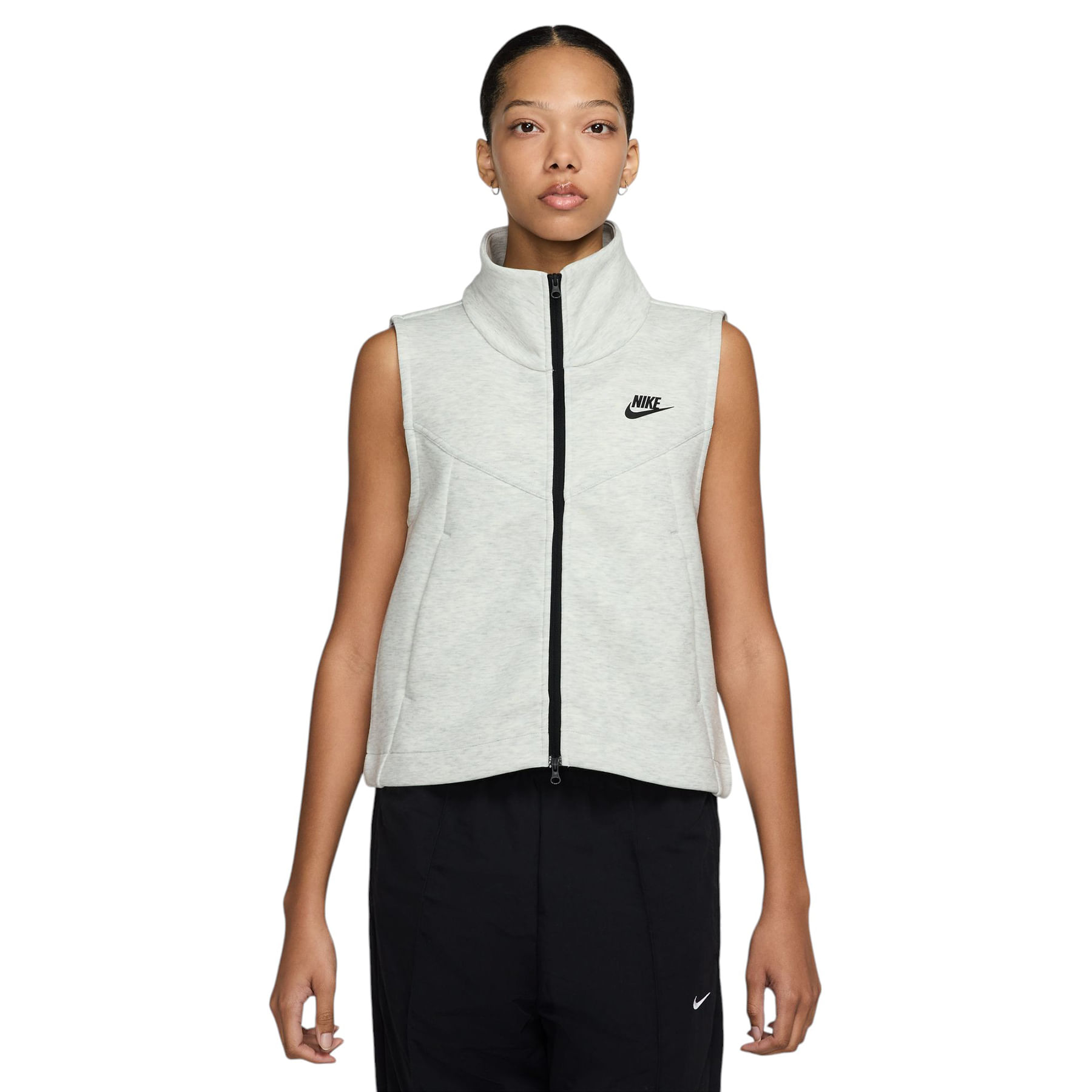 NIKE◆AS W NSW TCH HPRMSH VEST/ハイパーメッシュベスト/ナイロンベスト/S/ナイロン/BEG Nike Women\u0027s Tech Hypermesh Sport Casual Vest -