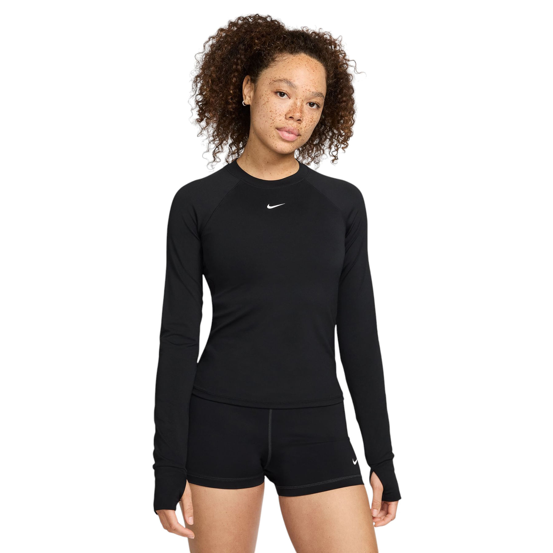 売れ筋商品|||ナイキ カットソー トップス レディース Women's One Relaxed Dri-FIT Long-Sleeve Crewneck Top Black/black Nike Women's One Relaxed Dri-FIT Long-Sleeve Crewneck Top