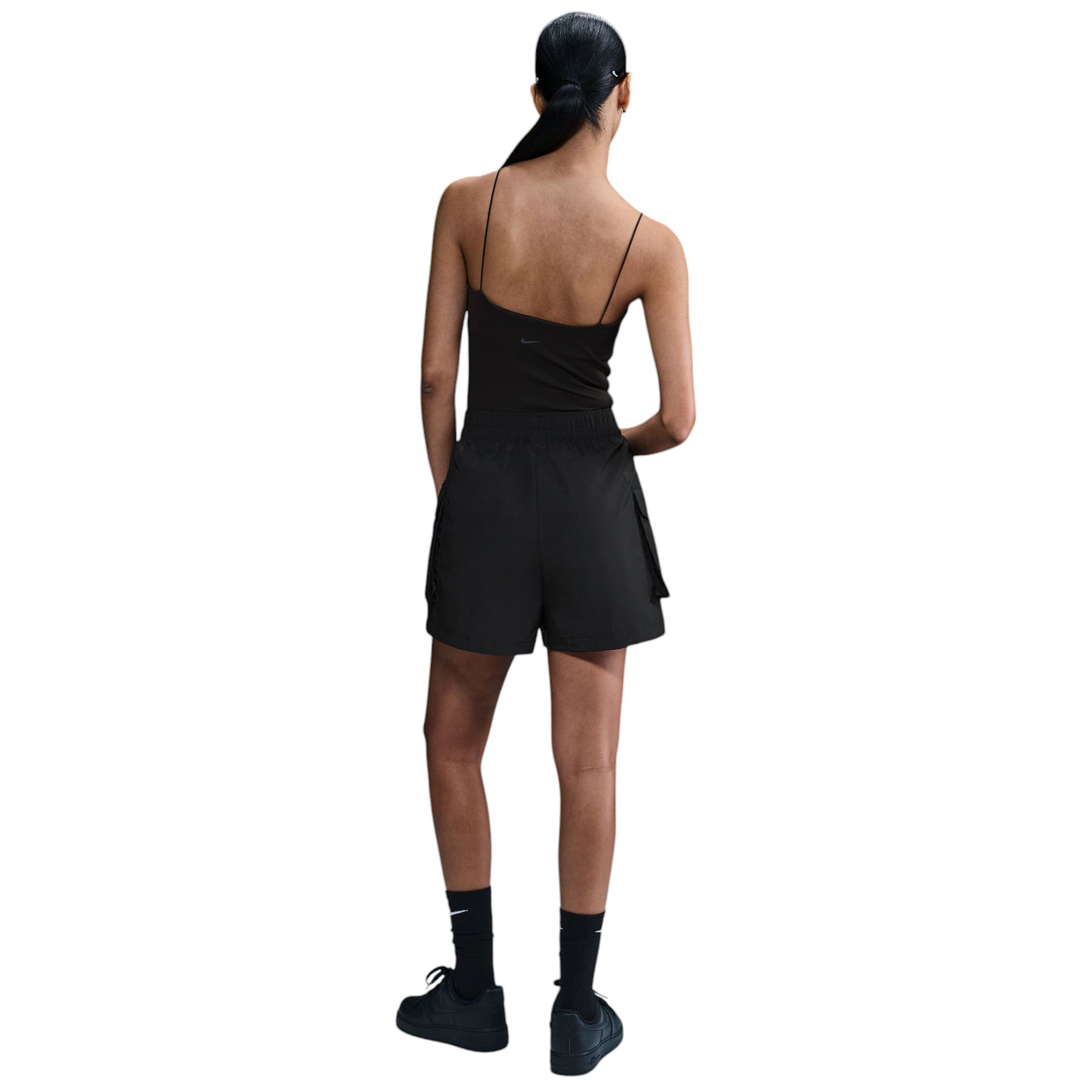 Nike-Essential-Woven-5--Cargo-Short---Women-s-Black---White