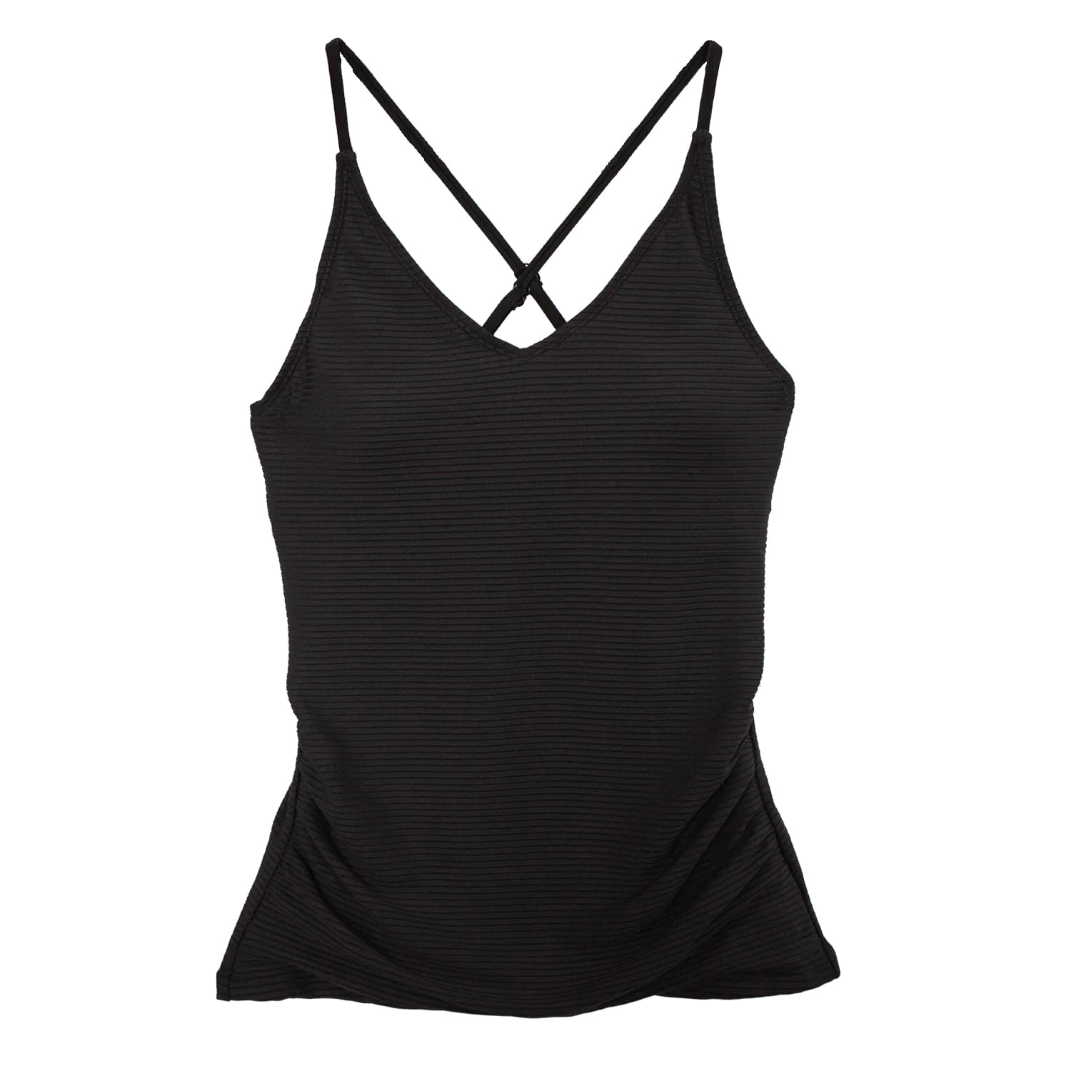 Nani-Flat-Rib-V-Neck-Tankini---Women-s-Black