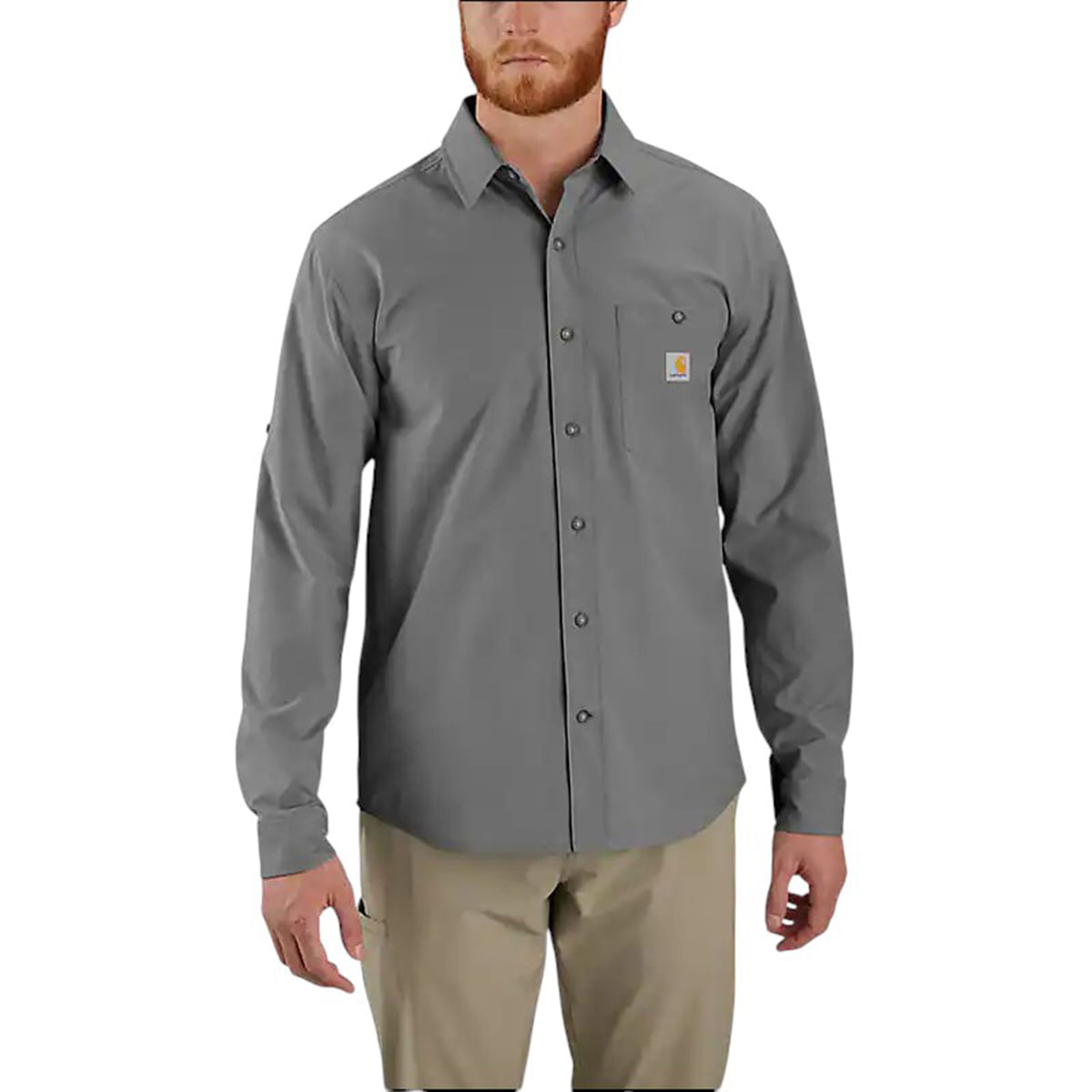 Carhartt-Force-Sun-Relaxedfit-Long-Sleeve-Shirt---Men-s-Steel