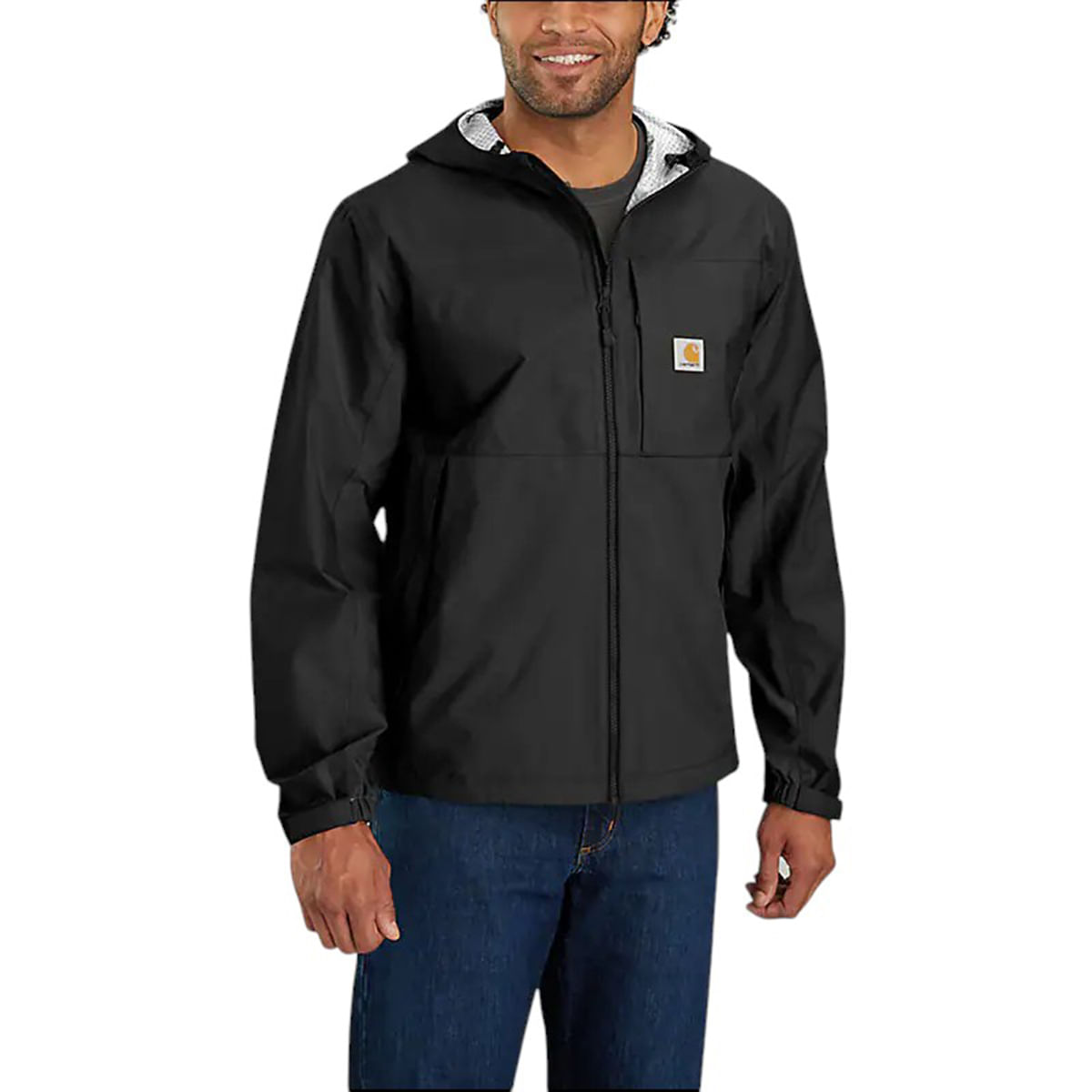 Carhartt-Storm-Defender-Waterproof-Relaxed-Fit-Lightweight-Packable-Jacket---Men-s-Black