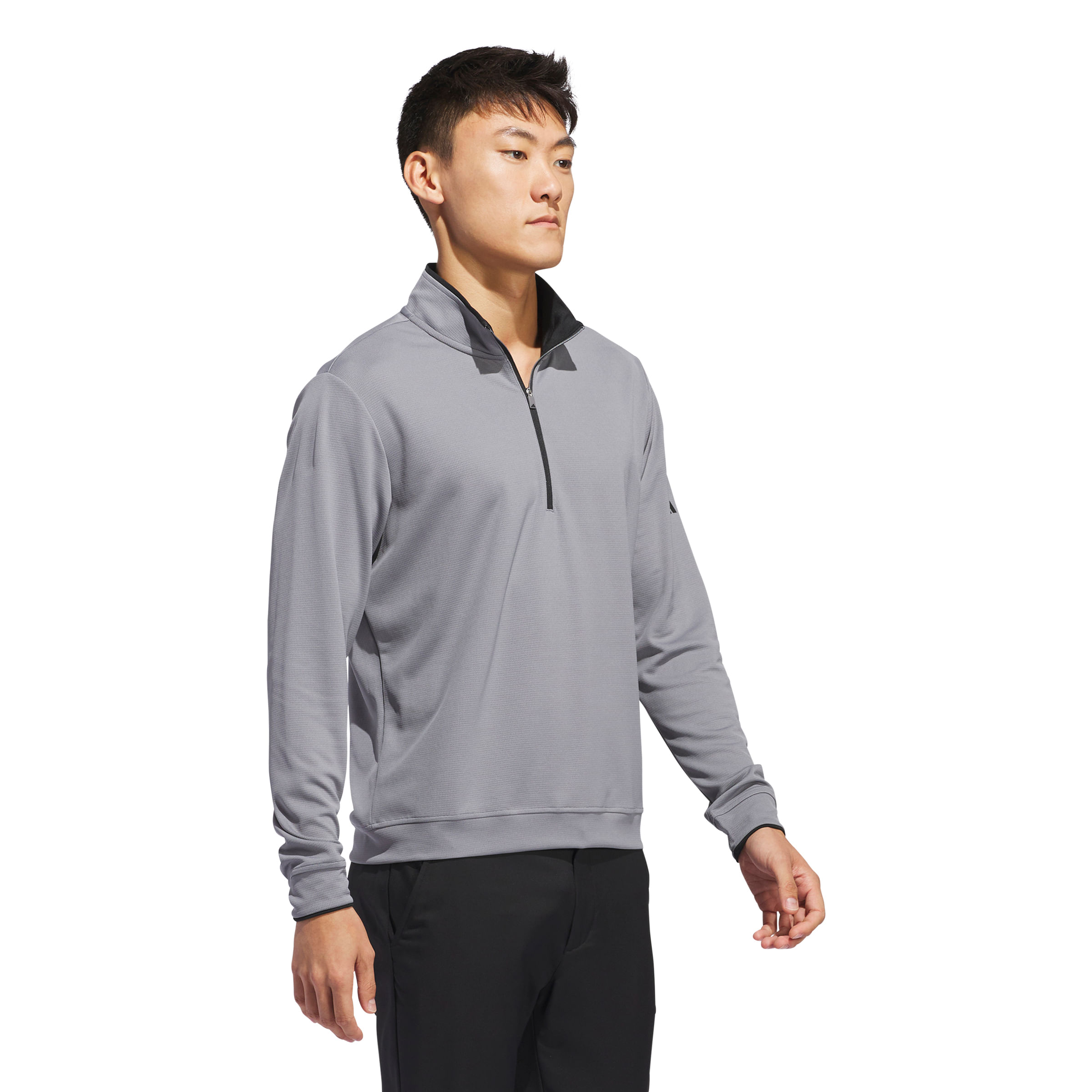 adidas-UPF-Lightweight-Golf-1-4-Zip-Pullover---Men-s-Grey-Heather