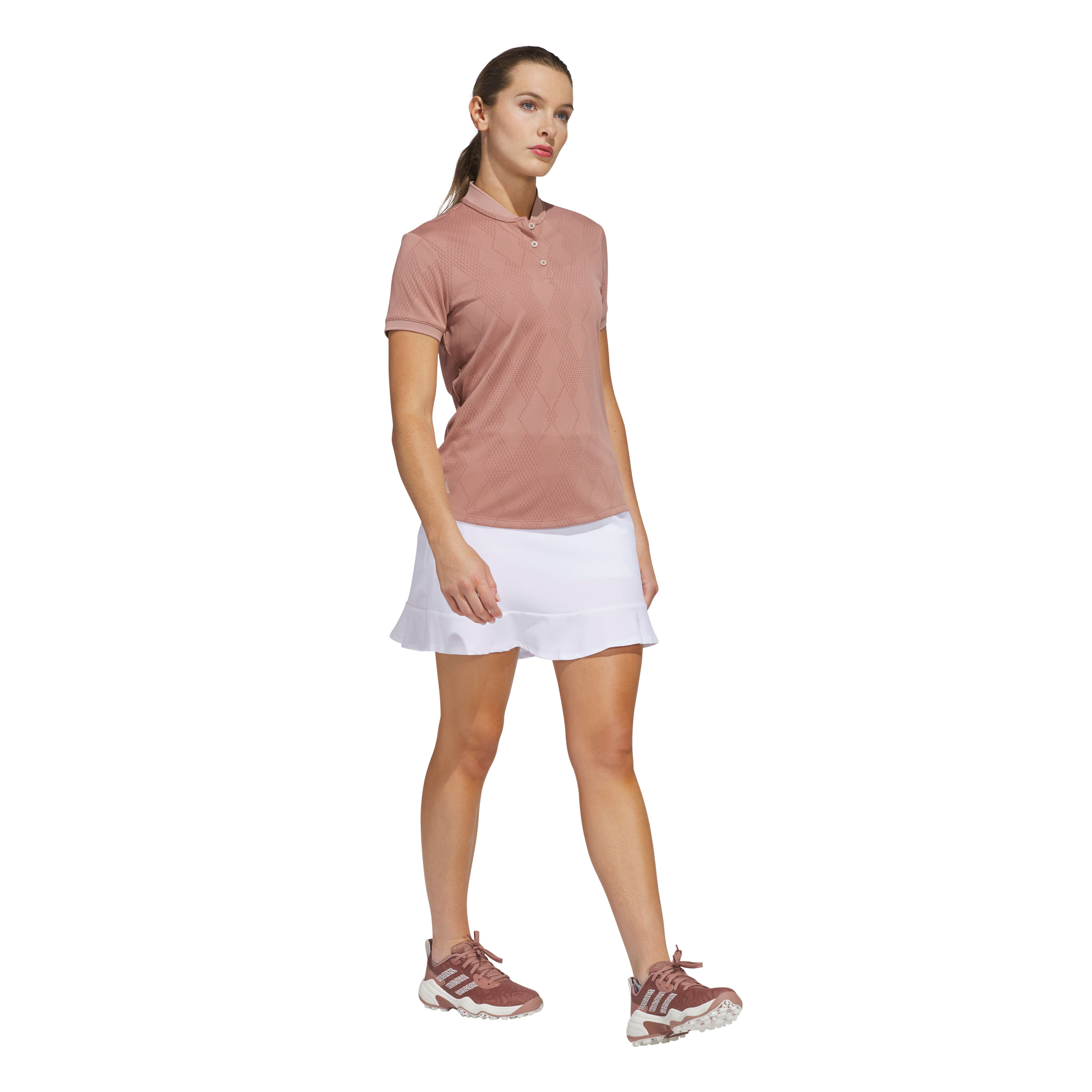 adidas-Ultimate365-Diamond-Jacquard-Polo---Women-s-Warm-Clay