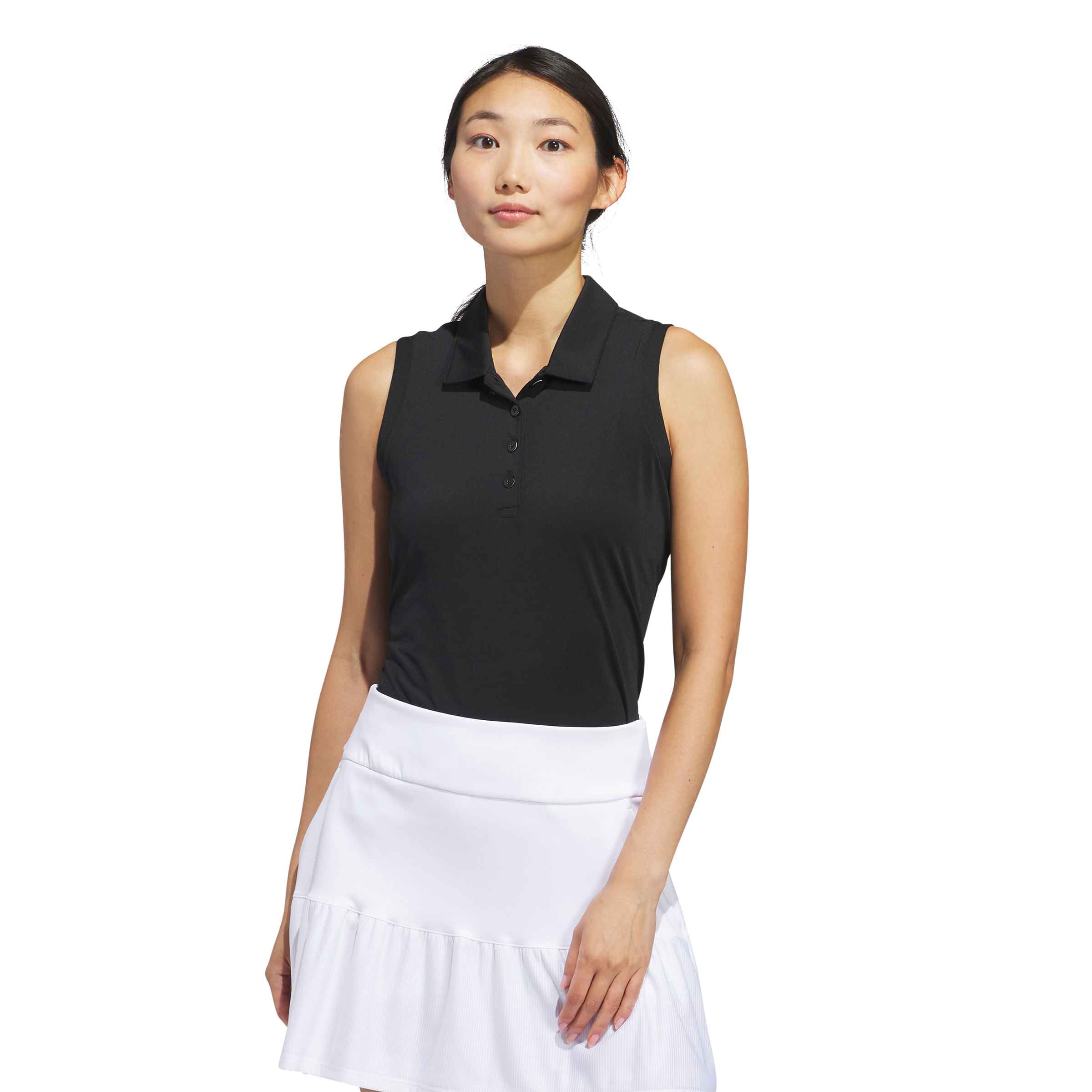 adidas-Ultimate365-Solid-Sleeveless-Polo---Women-s-Black