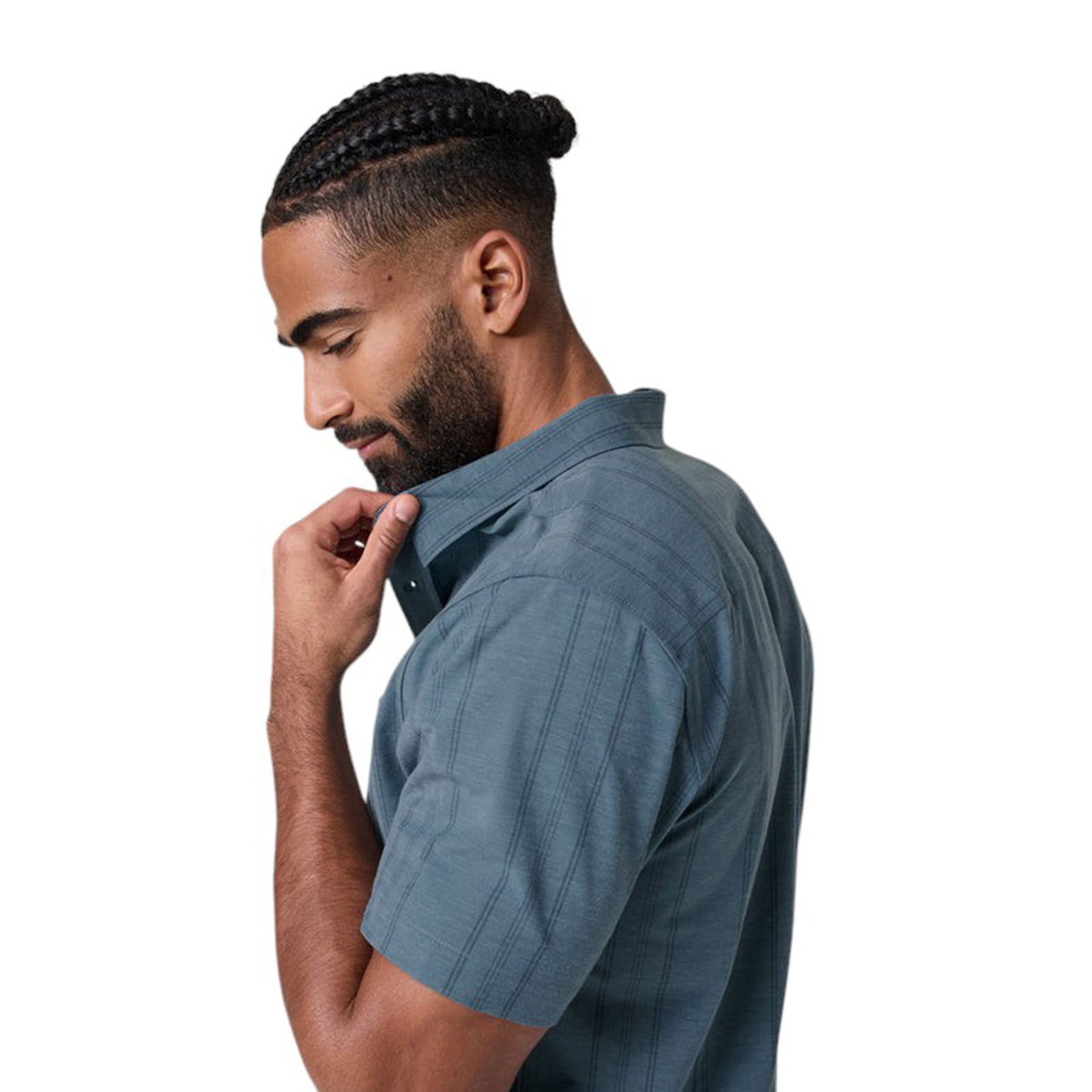 Vuori-Short-Sleeve-Bridge-Button-Down-Shirt---Men-s-Light-Deep-Sea-Stripe