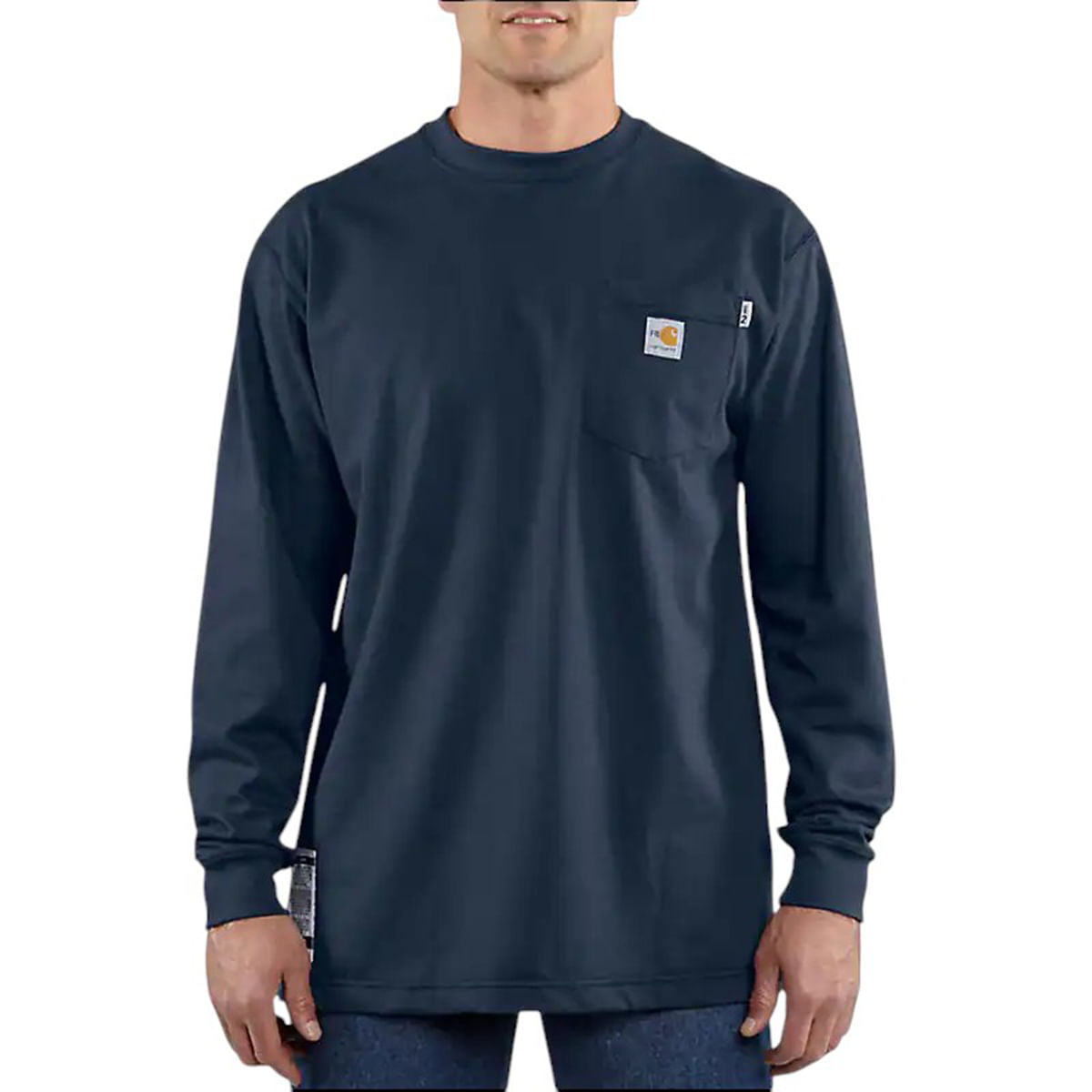 Carhartt-Flame-Resistant-Force-Long-Sleeve-Tee-Shirt-Dark-Navy