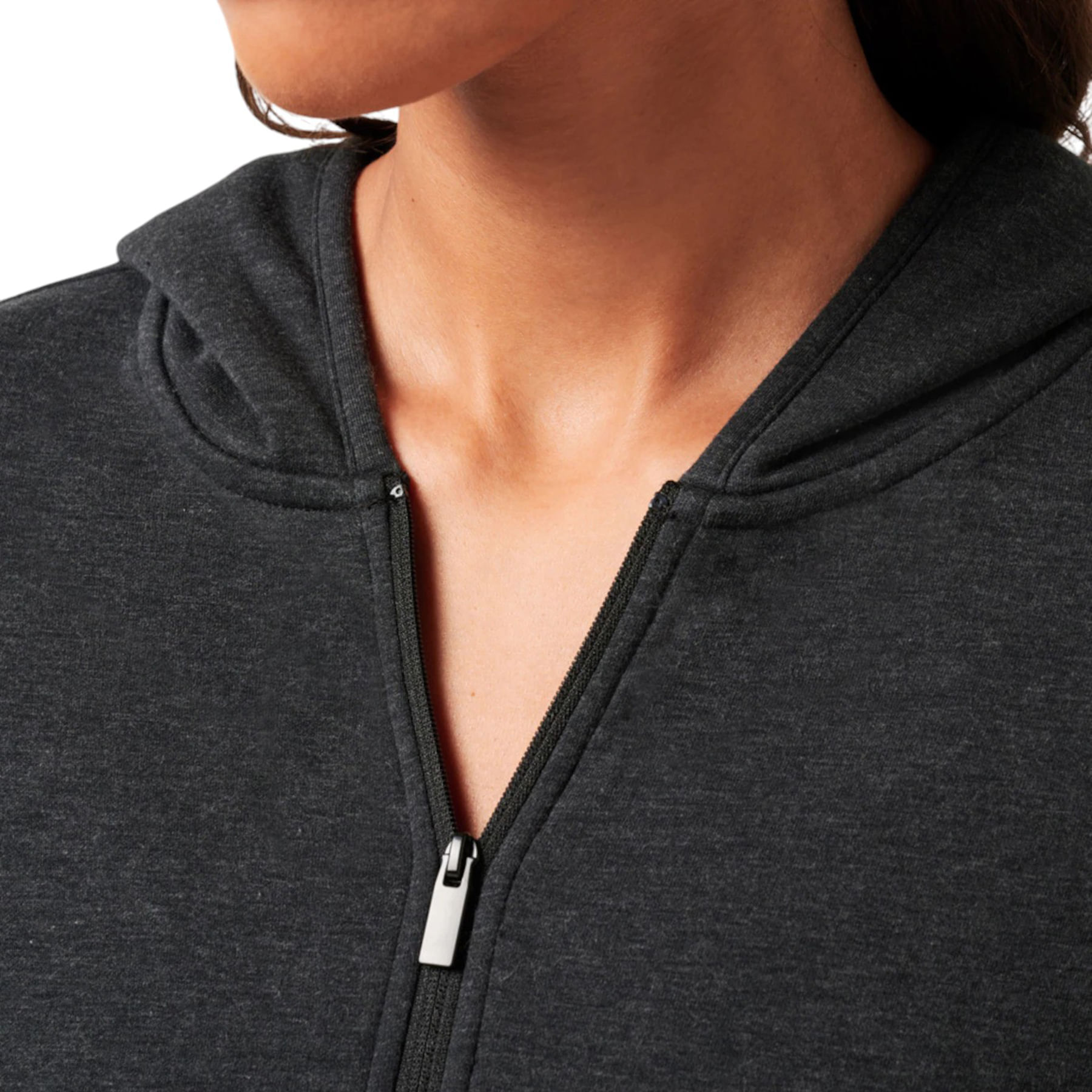 TravisMathew-Cloud-Zip-Hoodie---Women-s-Heather-Black