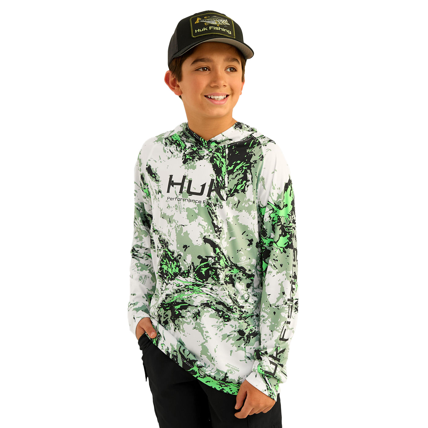 Huk-Mossy-Oak-Printed-Pursuit-Hoodie---Youth-Fog-Green