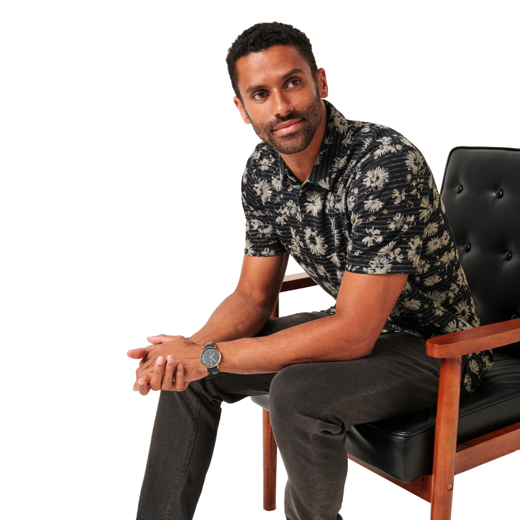 TravisMathew-Shaded-Grove-Polo---Men-s-Black