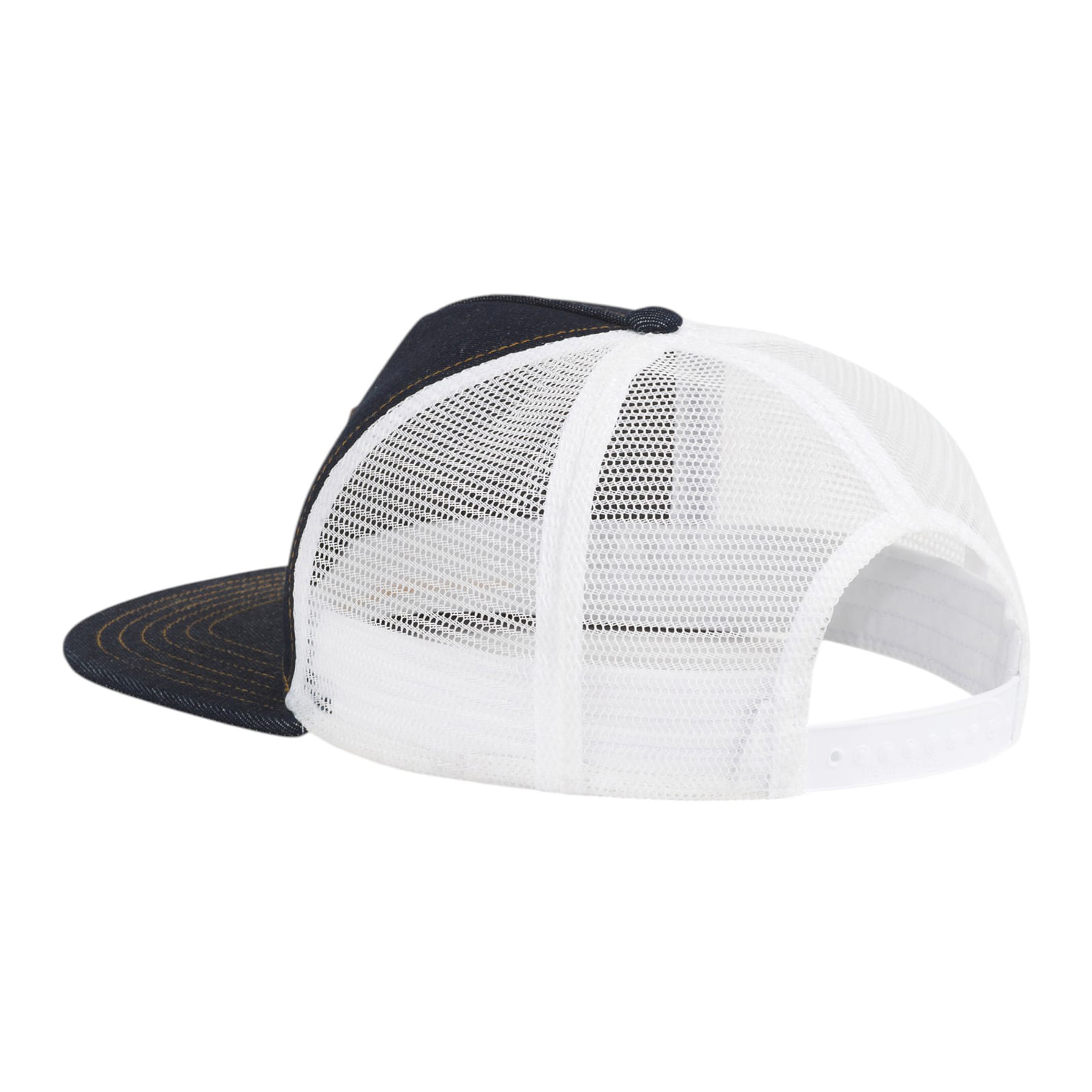 The-North-Face-Half-Dome-Trucker-Denim---Leather-Patch