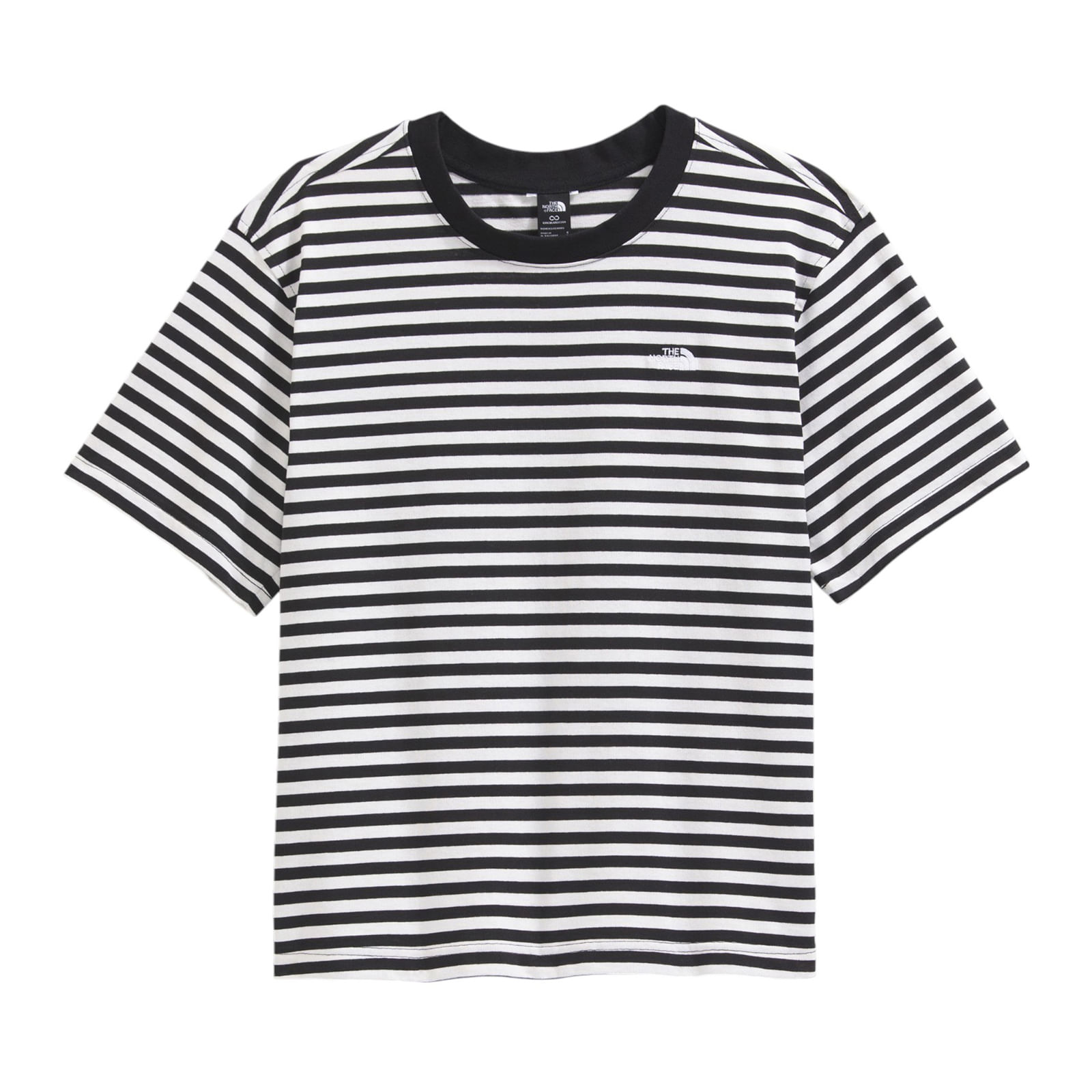 The-North-Face-TNF-Short-Sleeve-Shirt---Women-s-TNF-Black---White-Dune