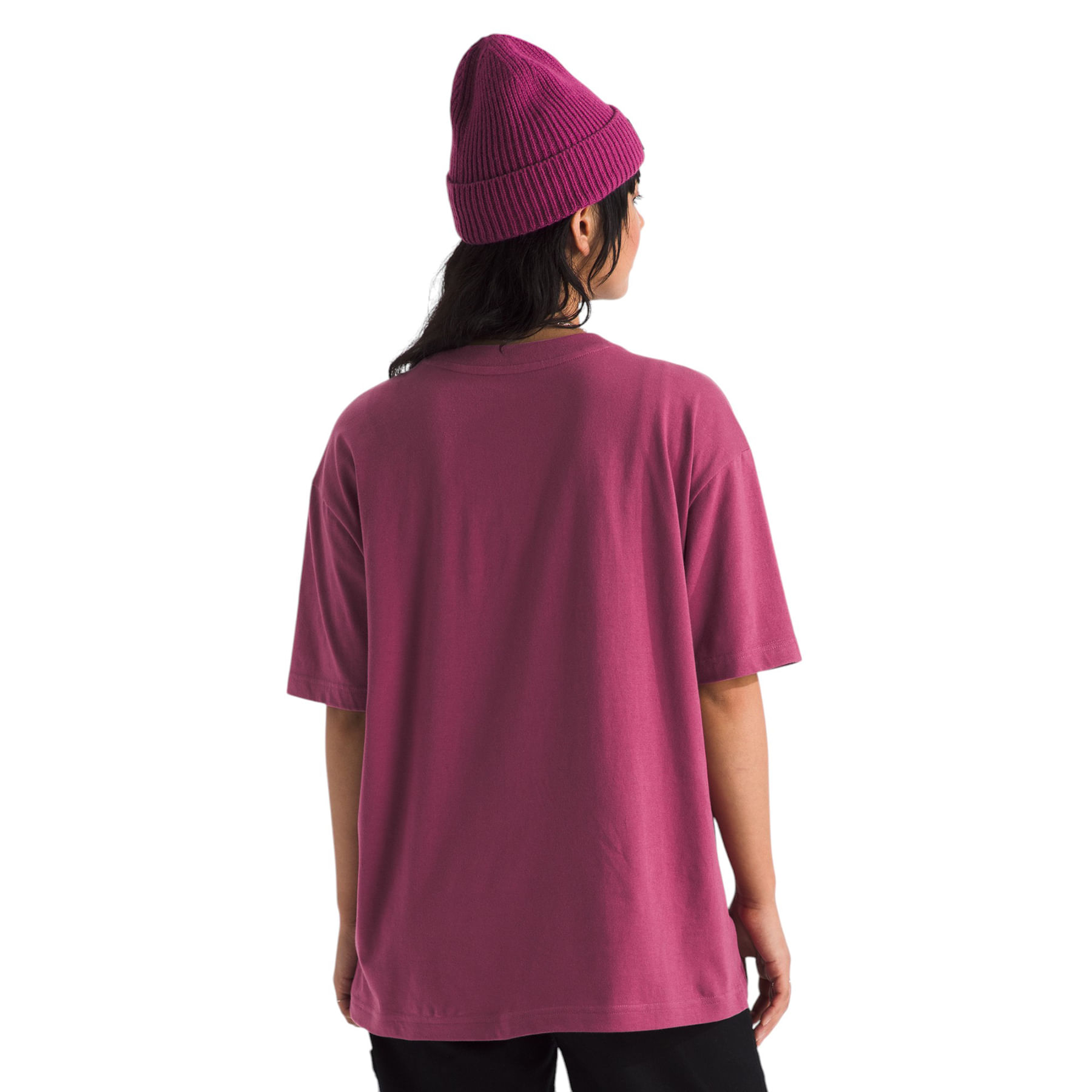 The-North-Face-Short-Sleeve-Evolution-Oversized-Tee---Women-s-Cyber-Berry