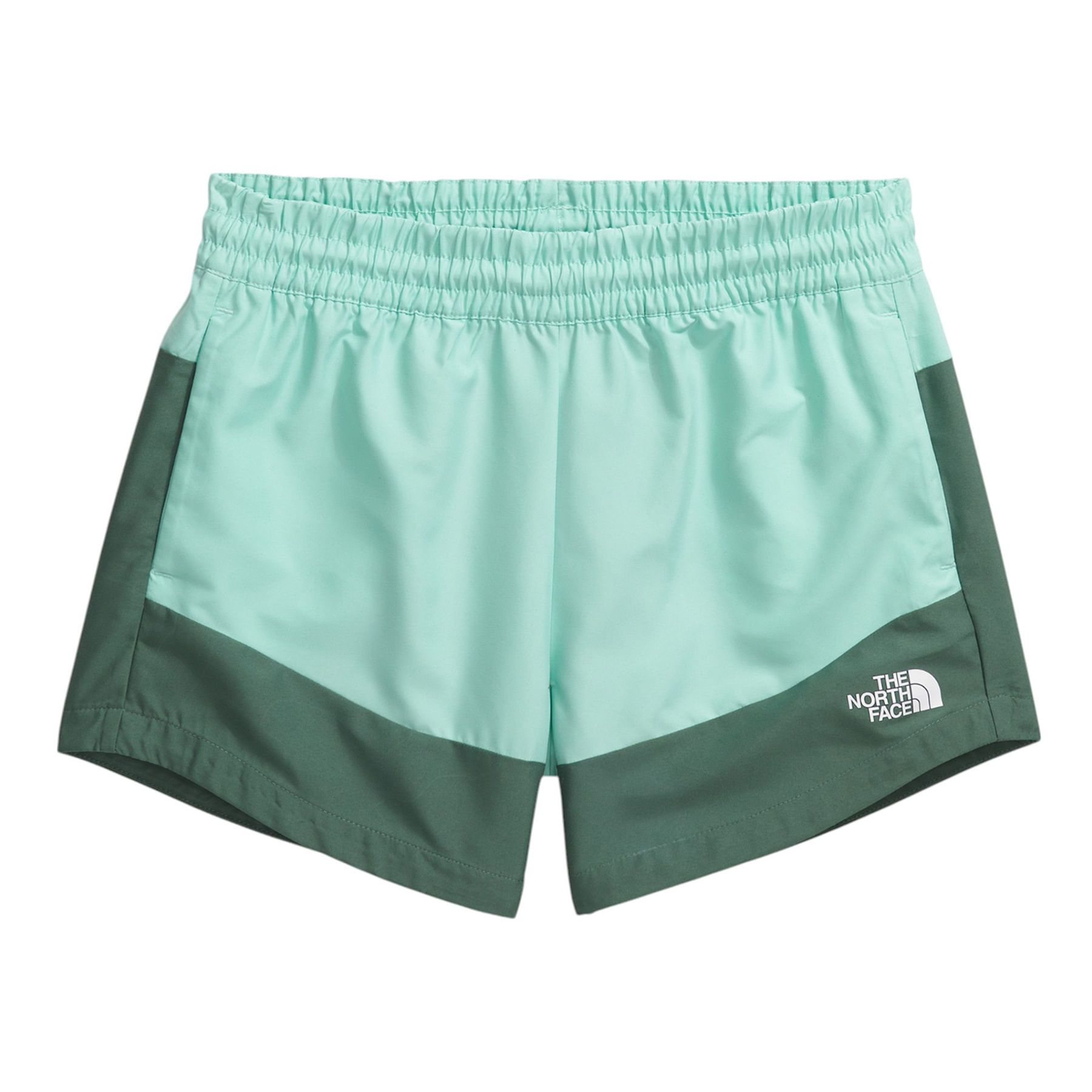 The-North-Face-Class-V-Pathfinder-Pull-On-Short---Girls--Bright-Foam-TNF-Topo-Phantom-Print---Duck-Green-TNF-Topo-Phantom-Print